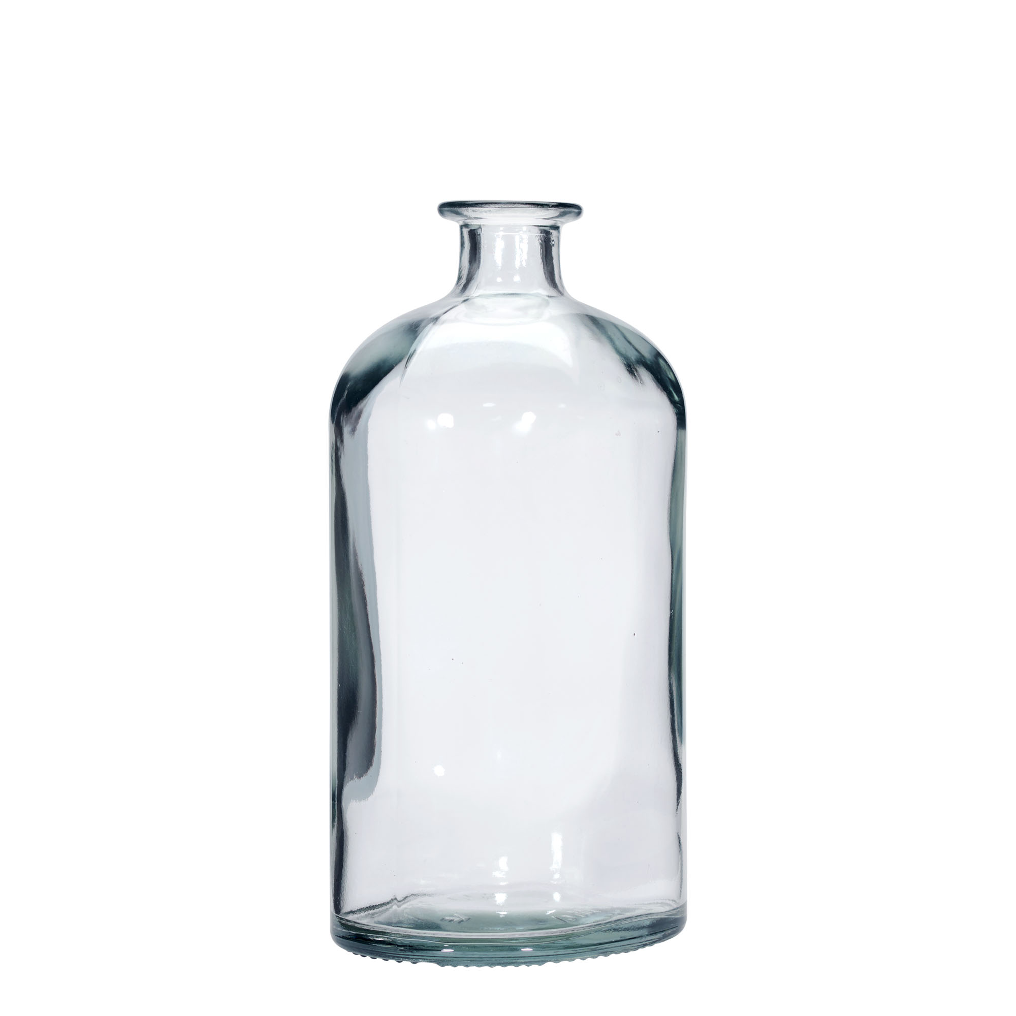 Glazen fles 'Dundee', 1000 ml, ovaal, monding: kurk
