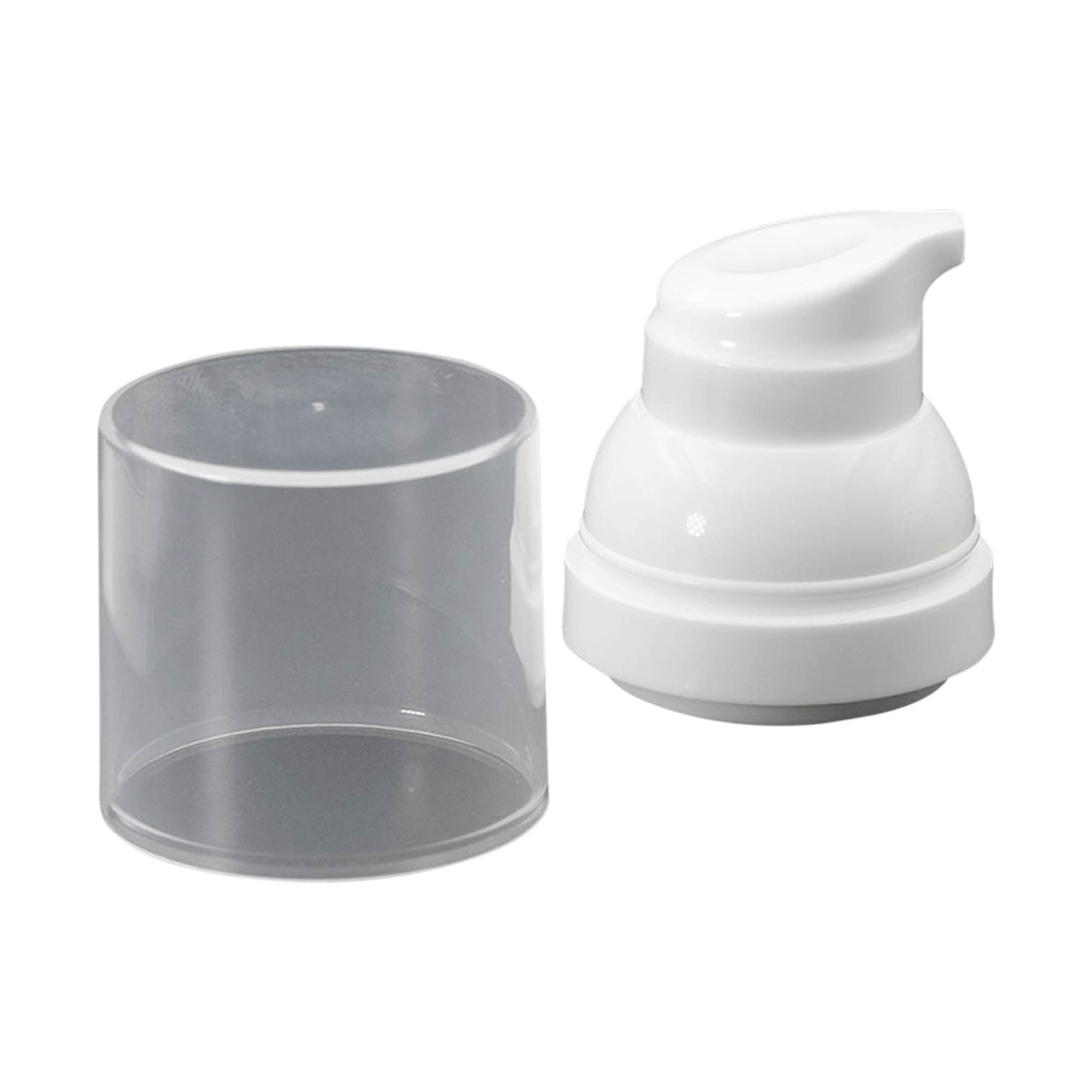 Flacon airless tête de pompe 'Mezzo', plastique PP, blanc Flacon airless tête de pompe 'Mezzo', plastique PP, blanc
