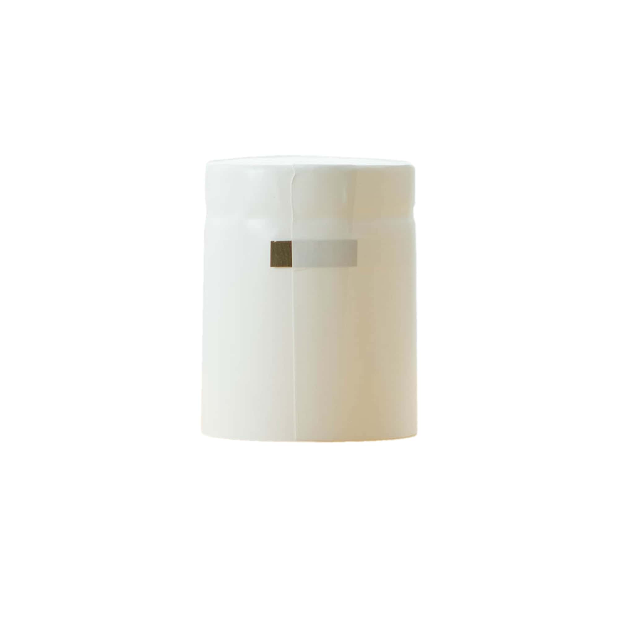 Krimpcapsule 32x41, pvc-kunststof, wit