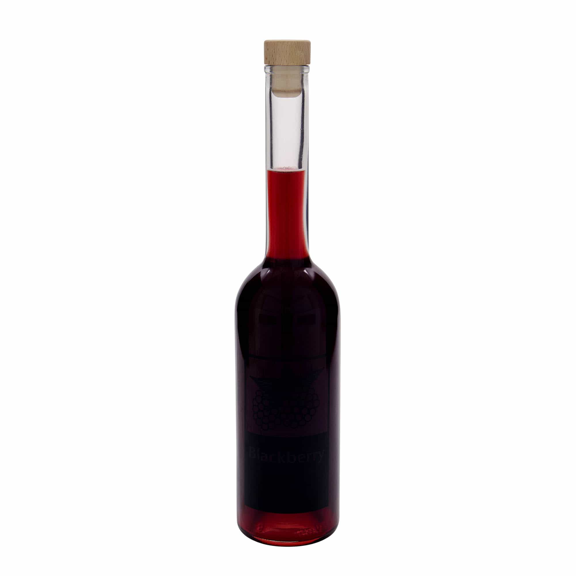Bouteille en verre 500 ml 'Opera', motif : Blackberry, bouchage: bouchon