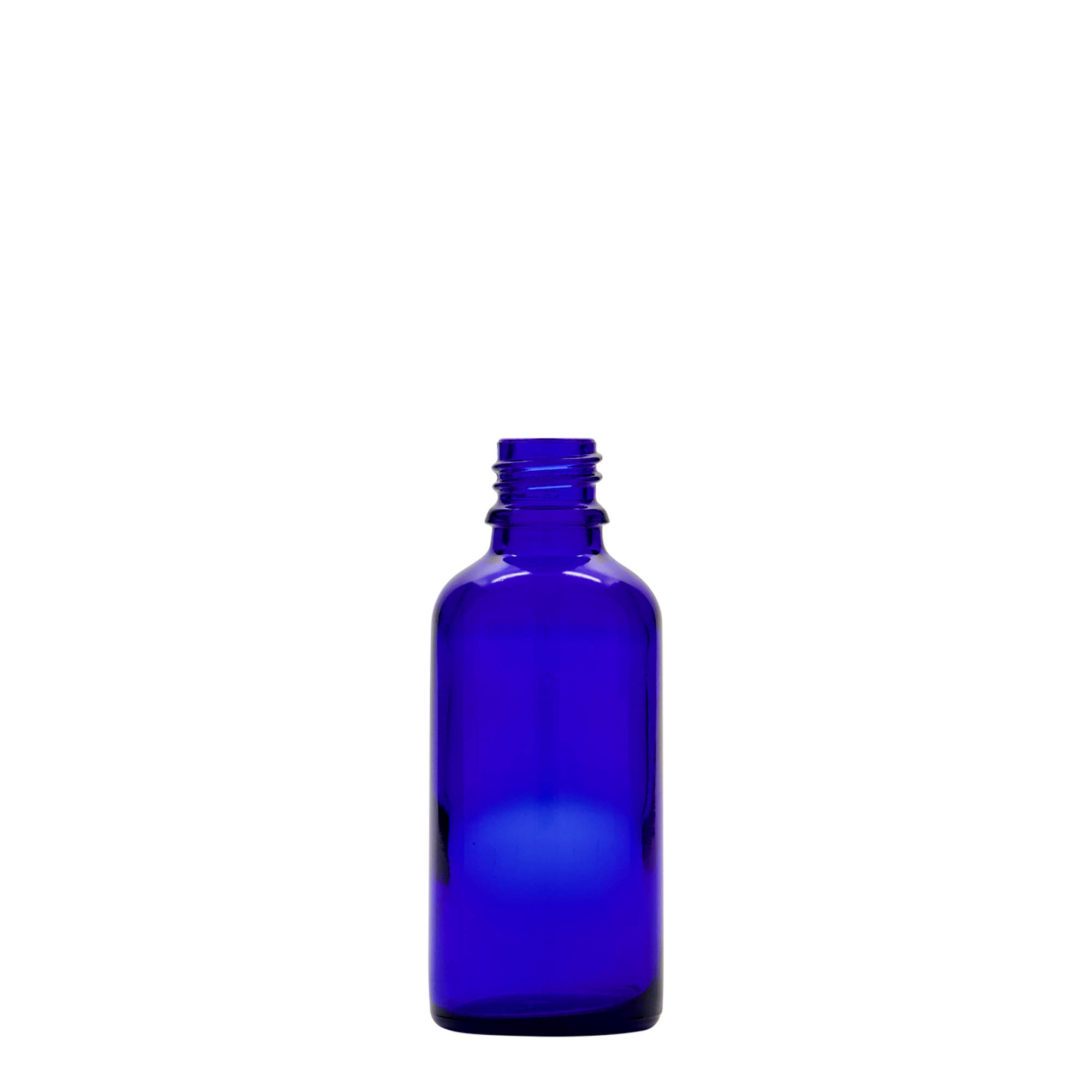 Flacon compte-gouttes médical 50 ml, verre, bleu roi-rouge, bouchage: DIN 18 Flacon compte-gouttes médical 50 ml, verre, bleu roi-rouge, bouchage: DIN 18