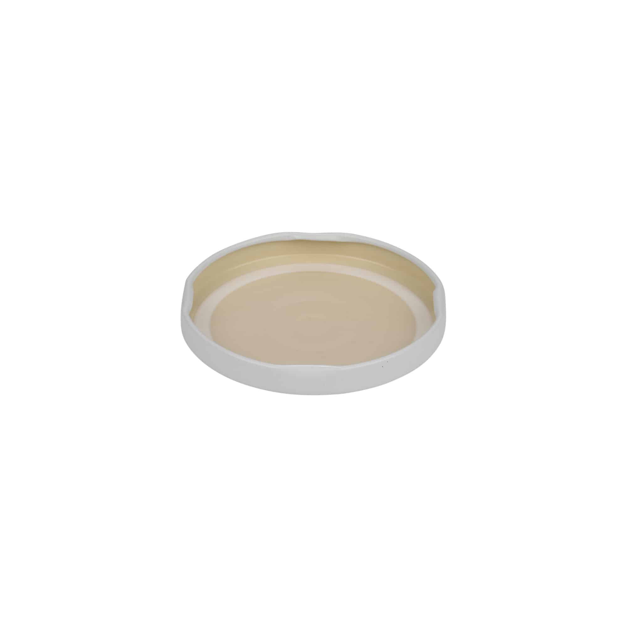 Couvercle Twist-Off, fer blanc, blanc, pour bouchage: TO 66