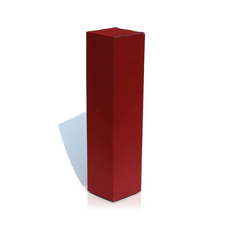 Carton cadeau « Vague », carré, carton, rouge bordeaux