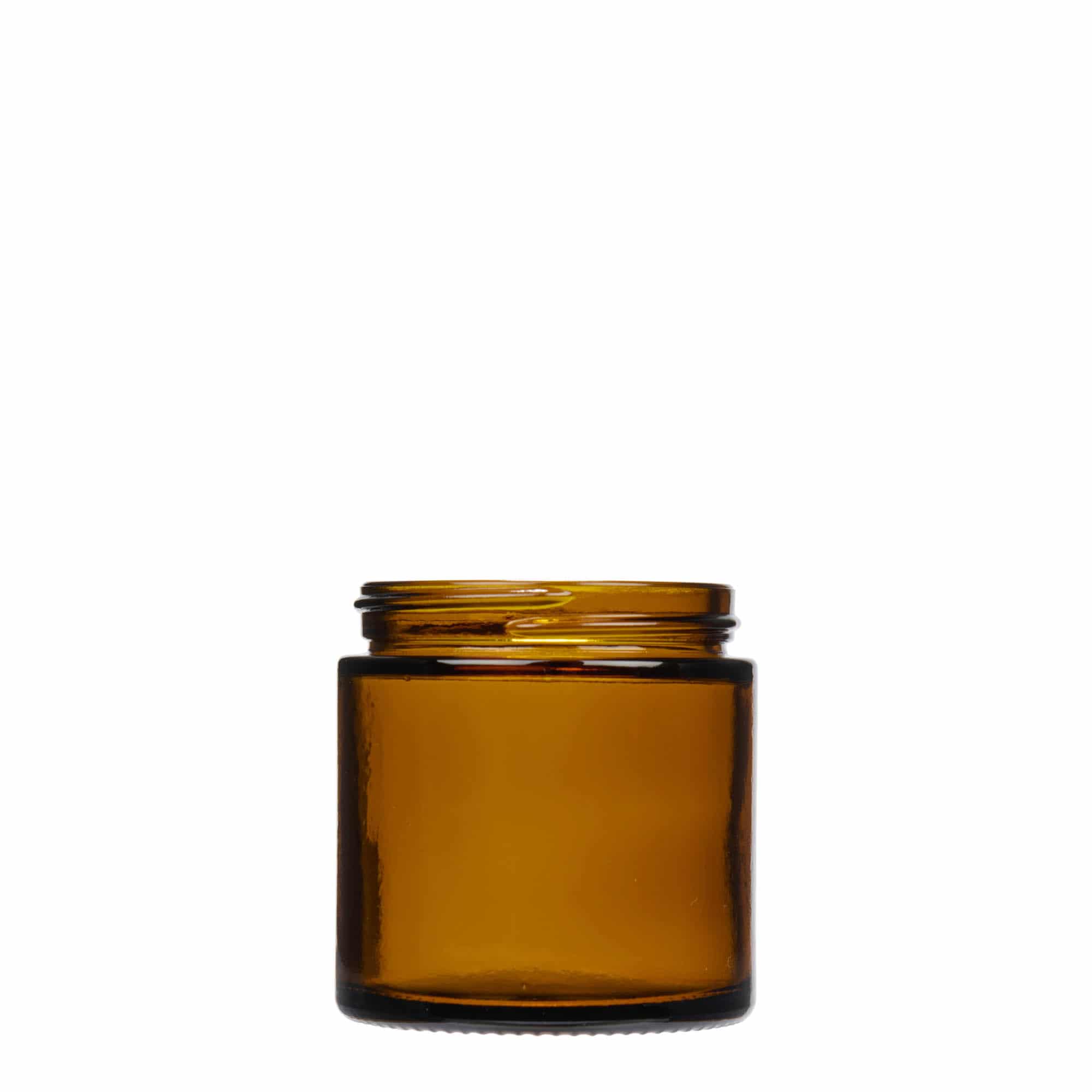 Potje 'Brown Line', 120 ml, glas, bruin, monding: schroefsluiting