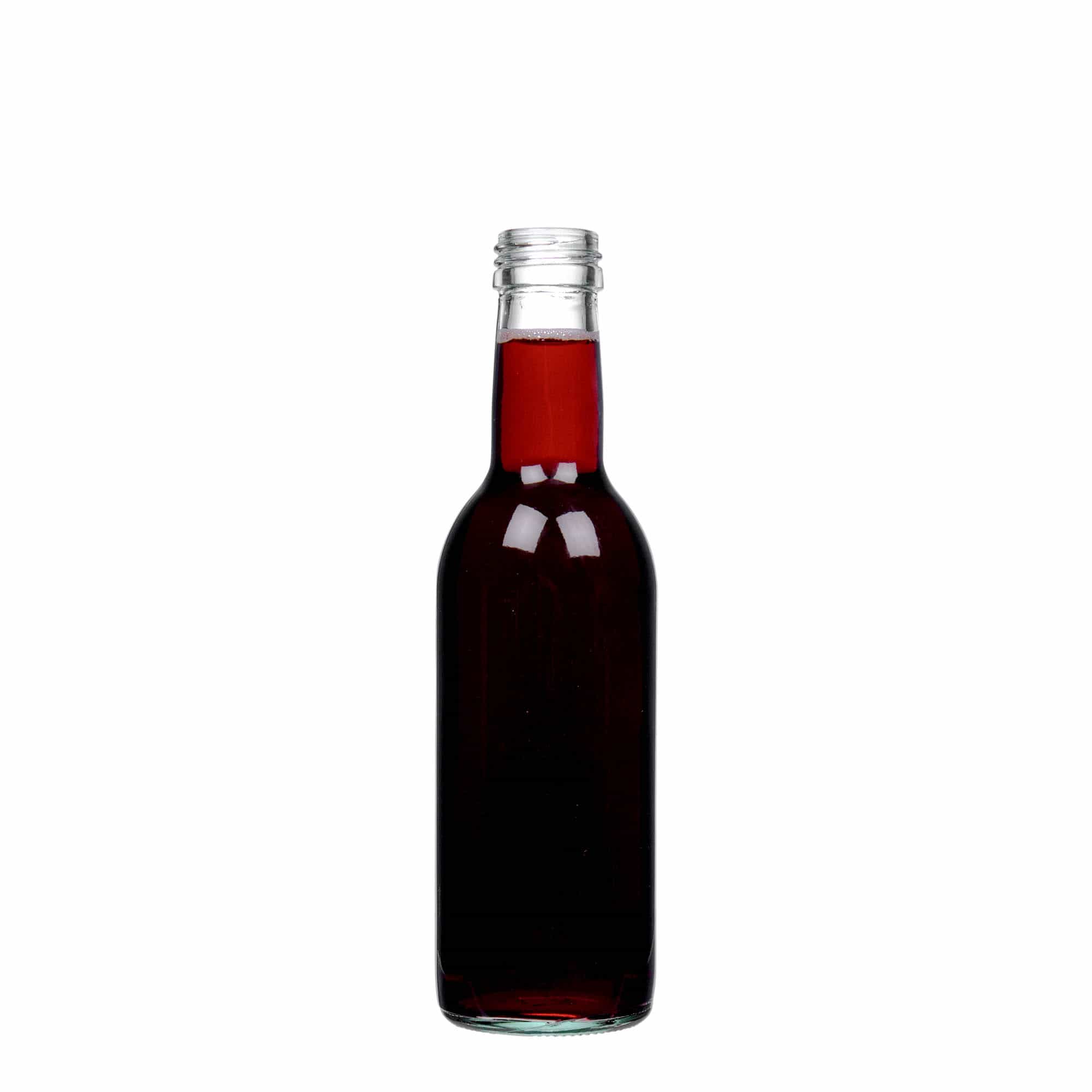 Bouteille en verre 250 ml 'Bordeaux', bouchage: PP 28 Bouteille en verre 250 ml 'Bordeaux', bouchage: PP 28