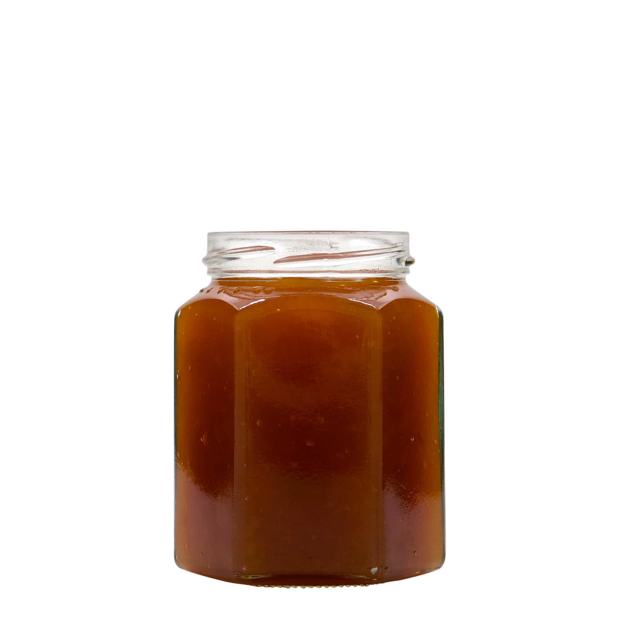 Hexagonale pot, 288 ml, monding: twist-off (TO 63)