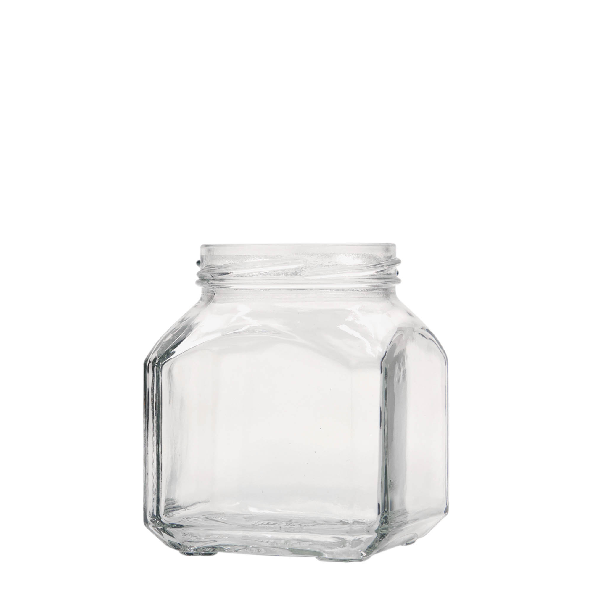 Vierkante pot 'Milaan', 314 ml, monding: twist-off (TO 63) Vierkante pot 'Milaan', 314 ml, monding: twist-off (TO 63)
