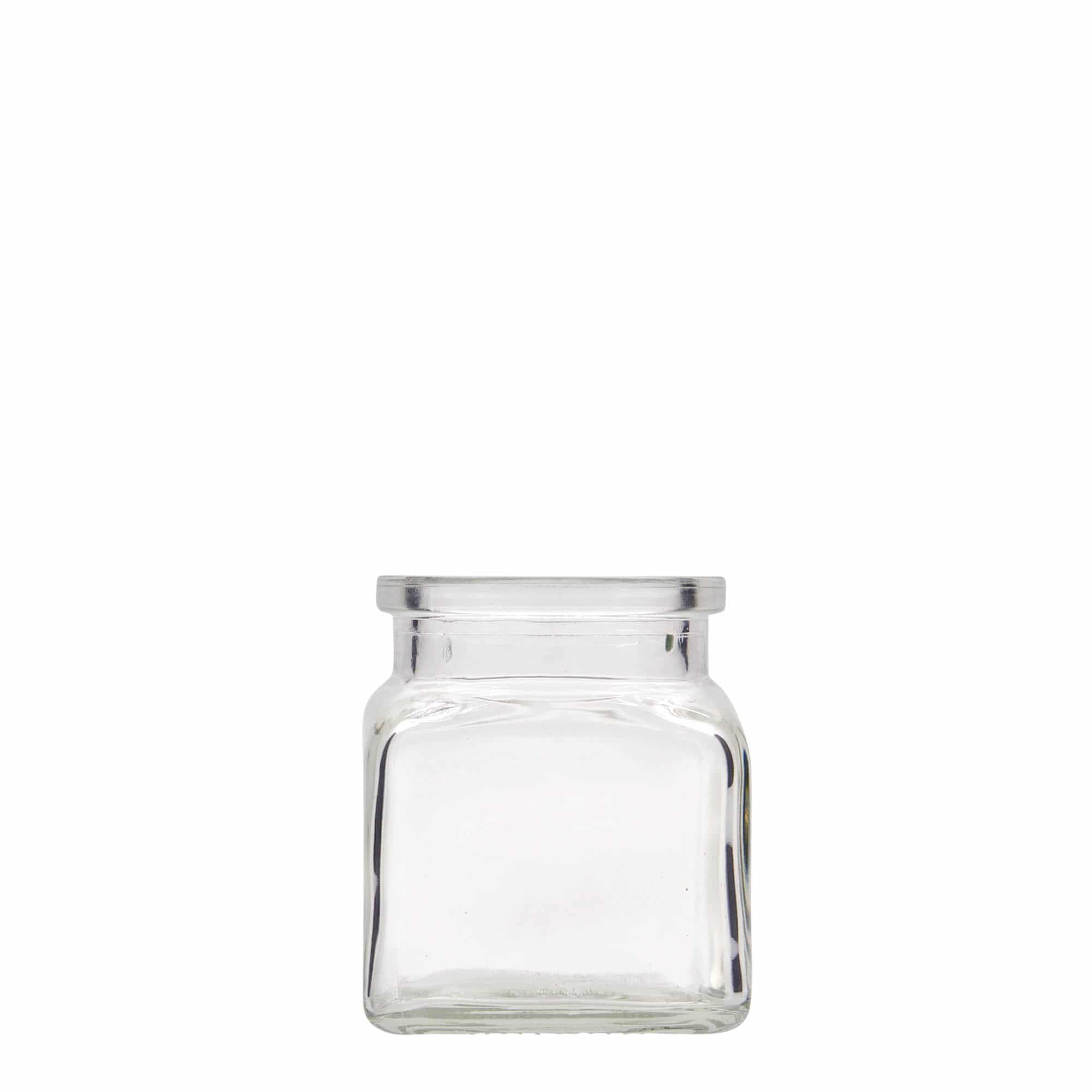 Petit pot carré liège 120 ml, carré, bouchage: bouchon