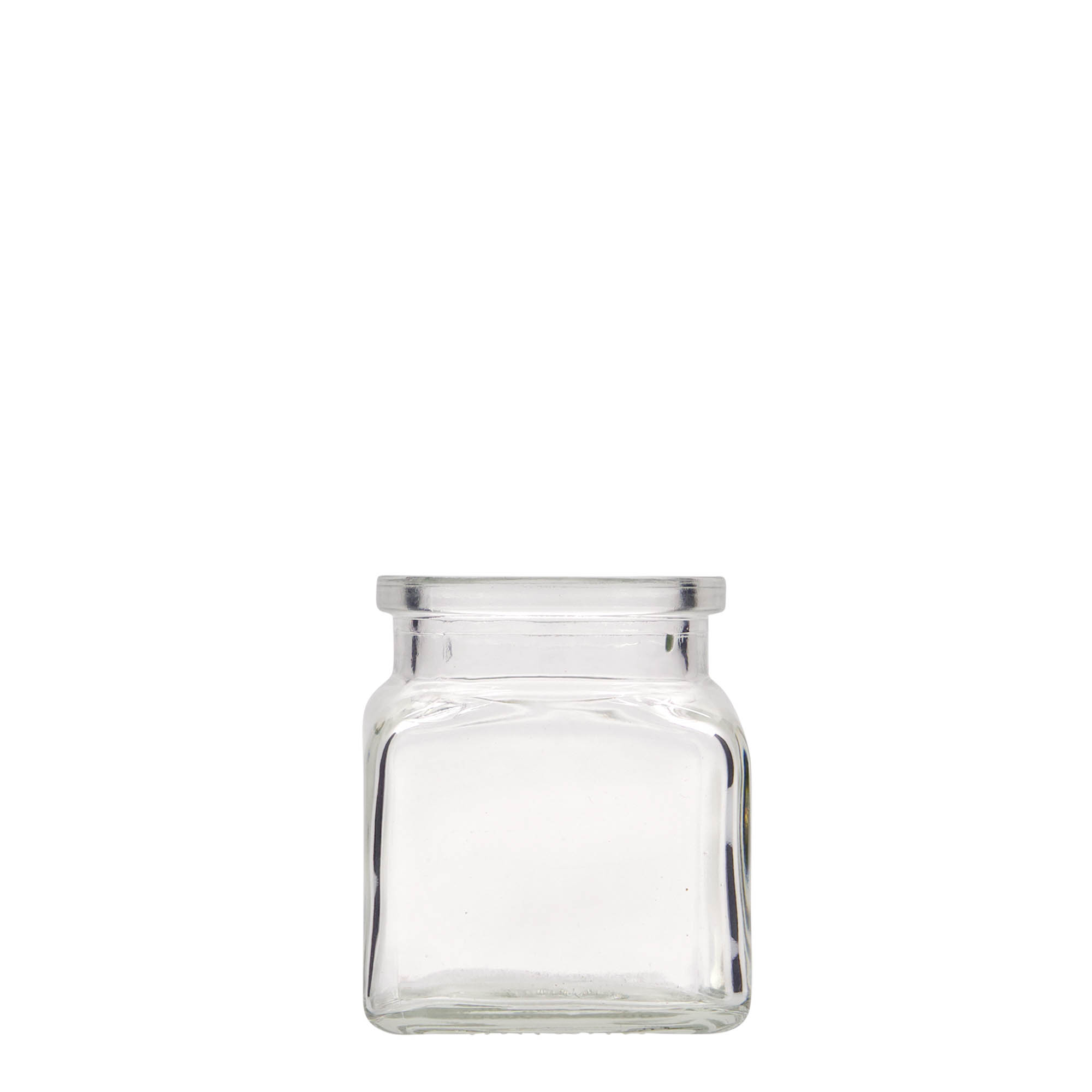 Pot met kurk, 120 ml, vierkant, monding: kurk