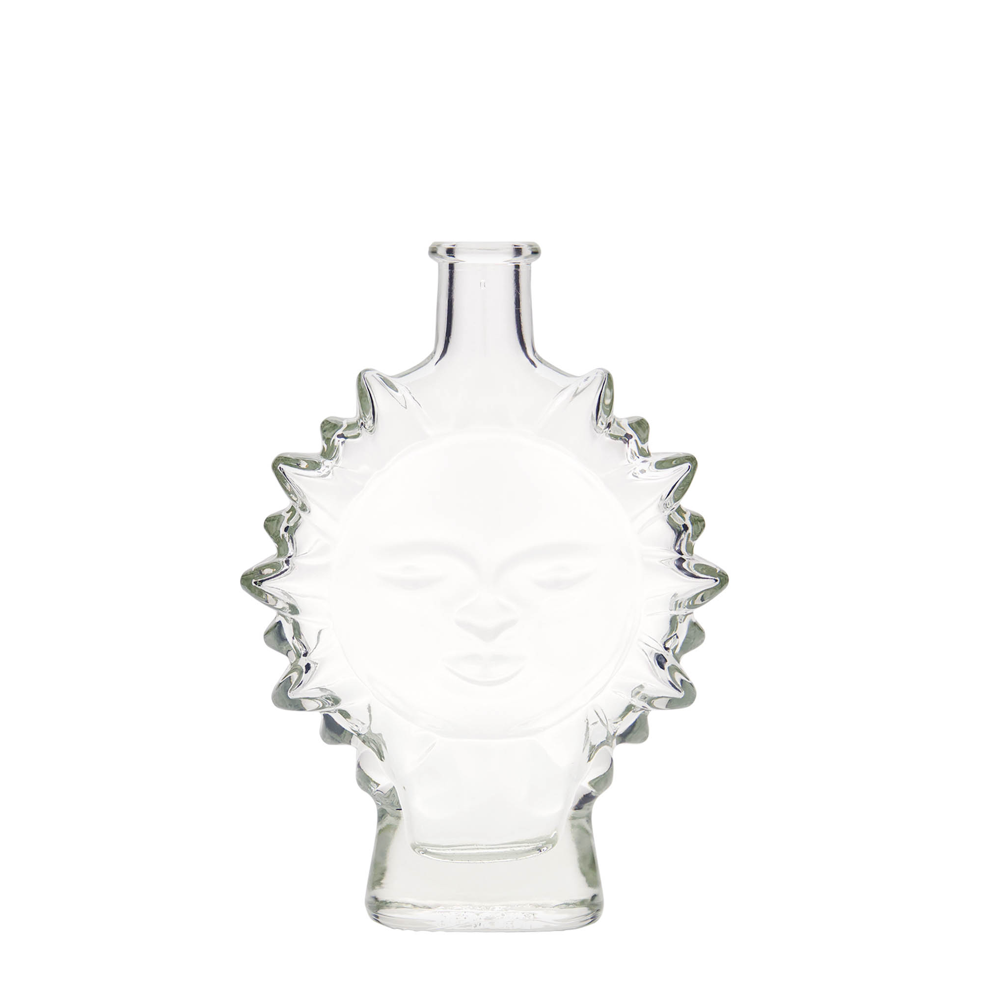 Glazen fles 'Zon', 200 ml, monding: kurk Glazen fles 'Zon', 200 ml, monding: kurk