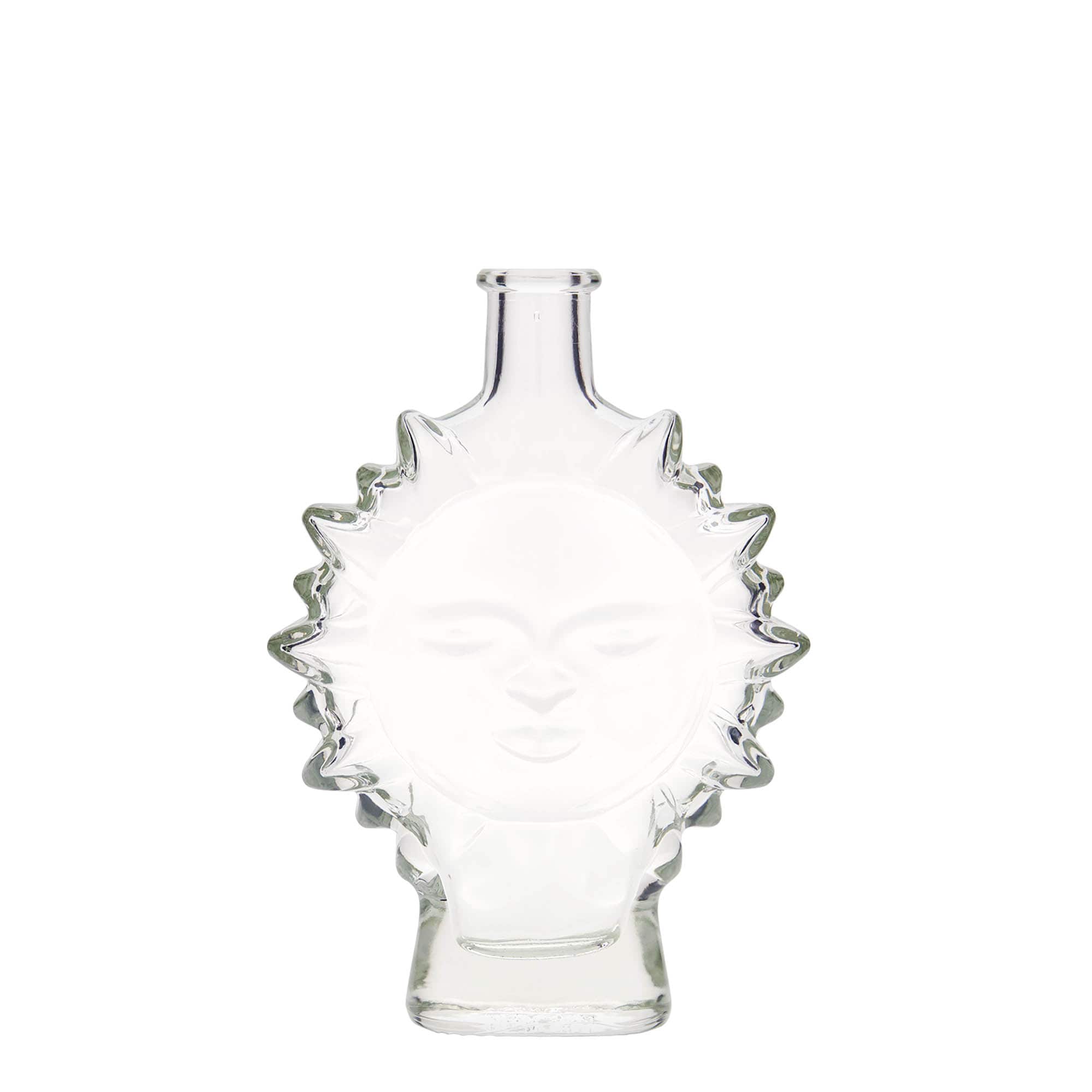 Glazen fles 'Zon', 200 ml, monding: kurk