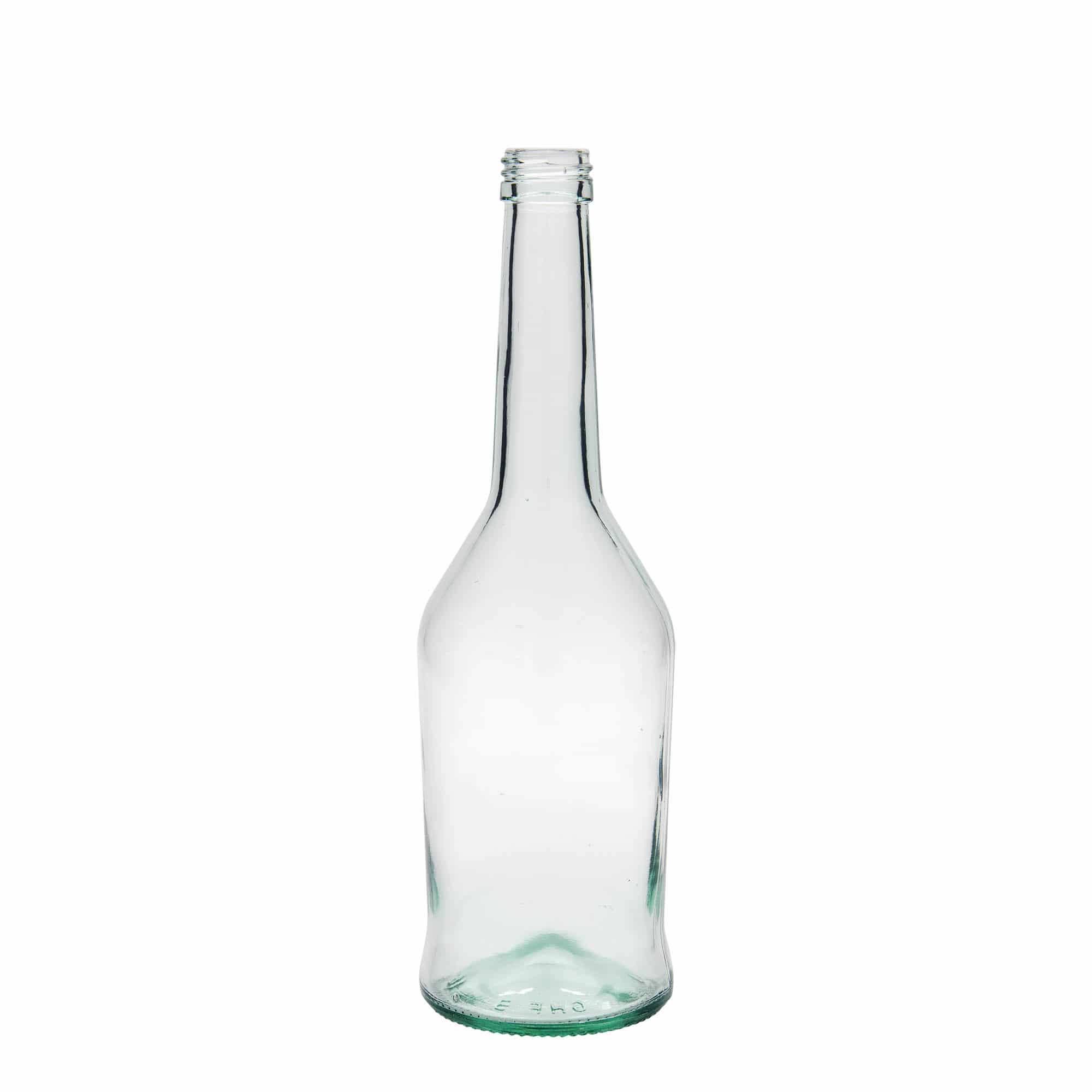 Glazen fles voor sterkedrank, 500 ml, monding: PP 28 Glazen fles voor sterkedrank, 500 ml, monding: PP 28