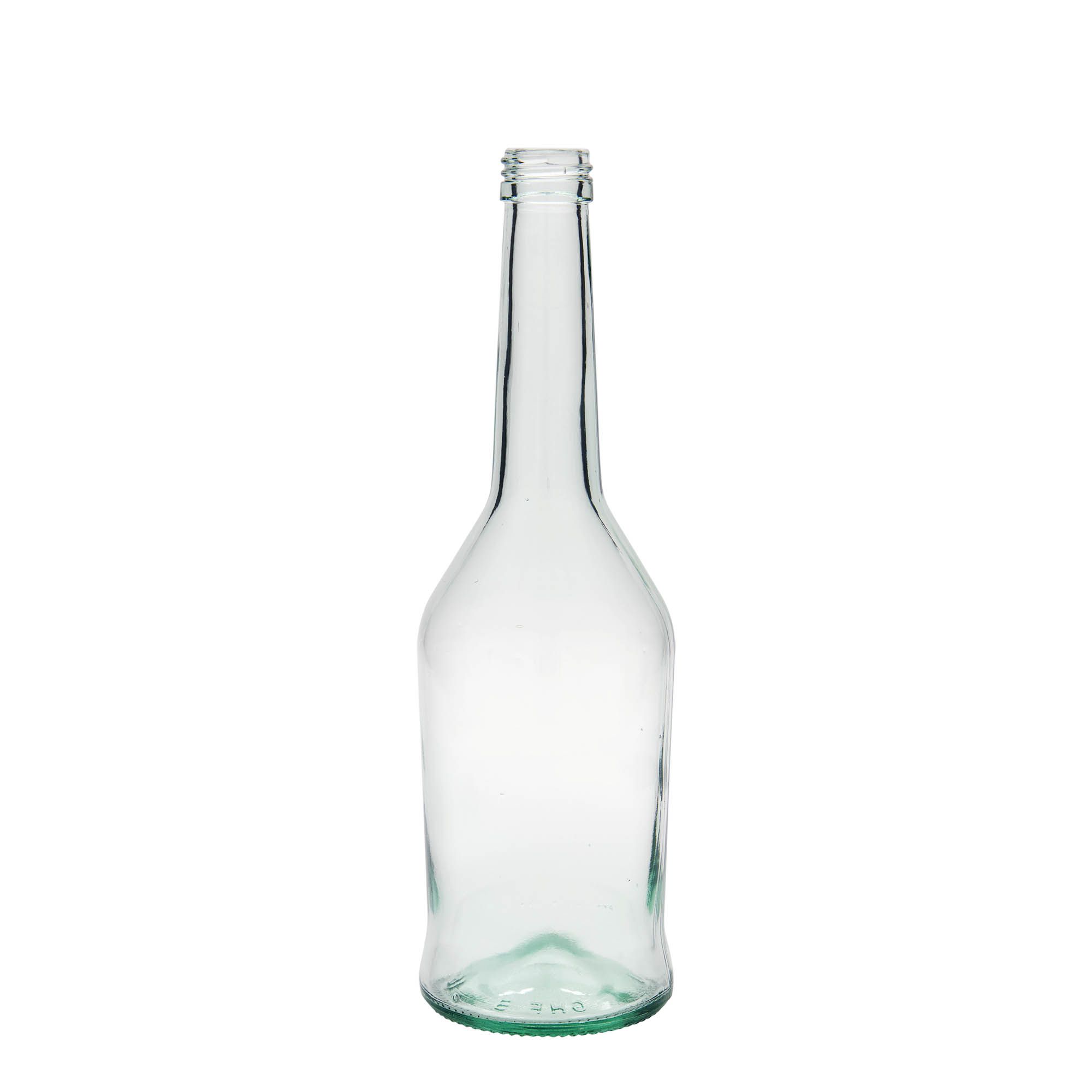 Glazen fles voor sterkedrank, 500 ml, monding: PP 28 Glazen fles voor sterkedrank, 500 ml, monding: PP 28