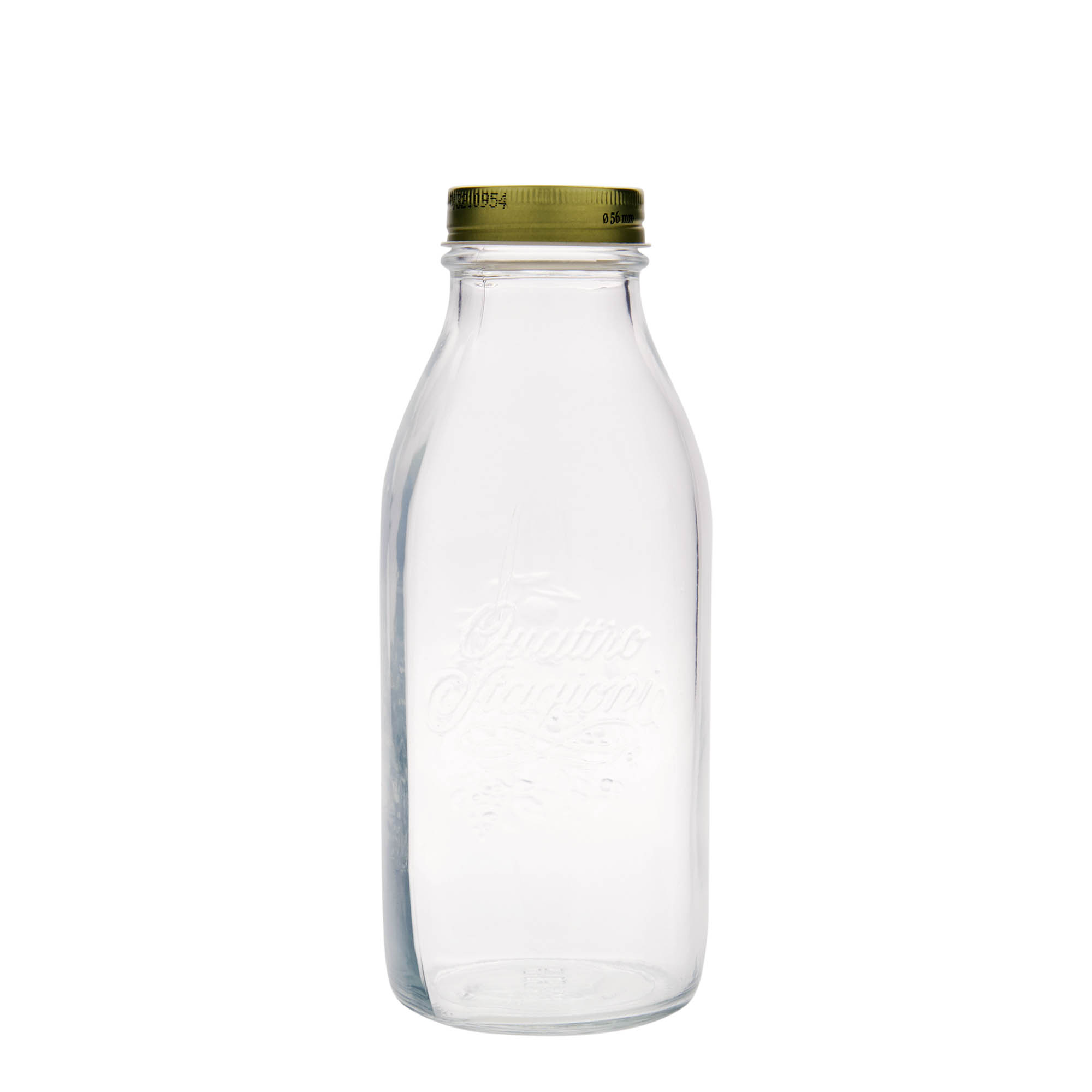 Glazen fles 'Quattro Stagioni', 1000 ml, monding: schroefsluiting Glazen fles 'Quattro Stagioni', 1000 ml, monding: schroefsluiting