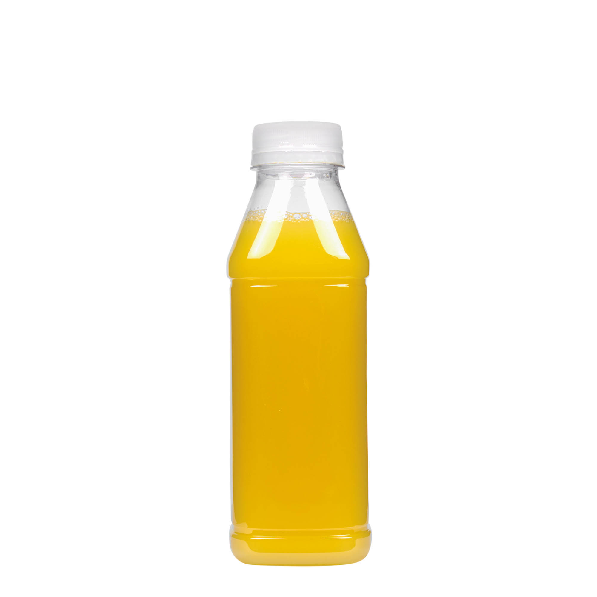 Bouteille en PET 500 ml 'Milk and Juice Carré', carrée, plastique, bouchage: 38 mm Bouteille en PET 500 ml 'Milk and Juice Carré', carrée, plastique, bouchage: 38 mm