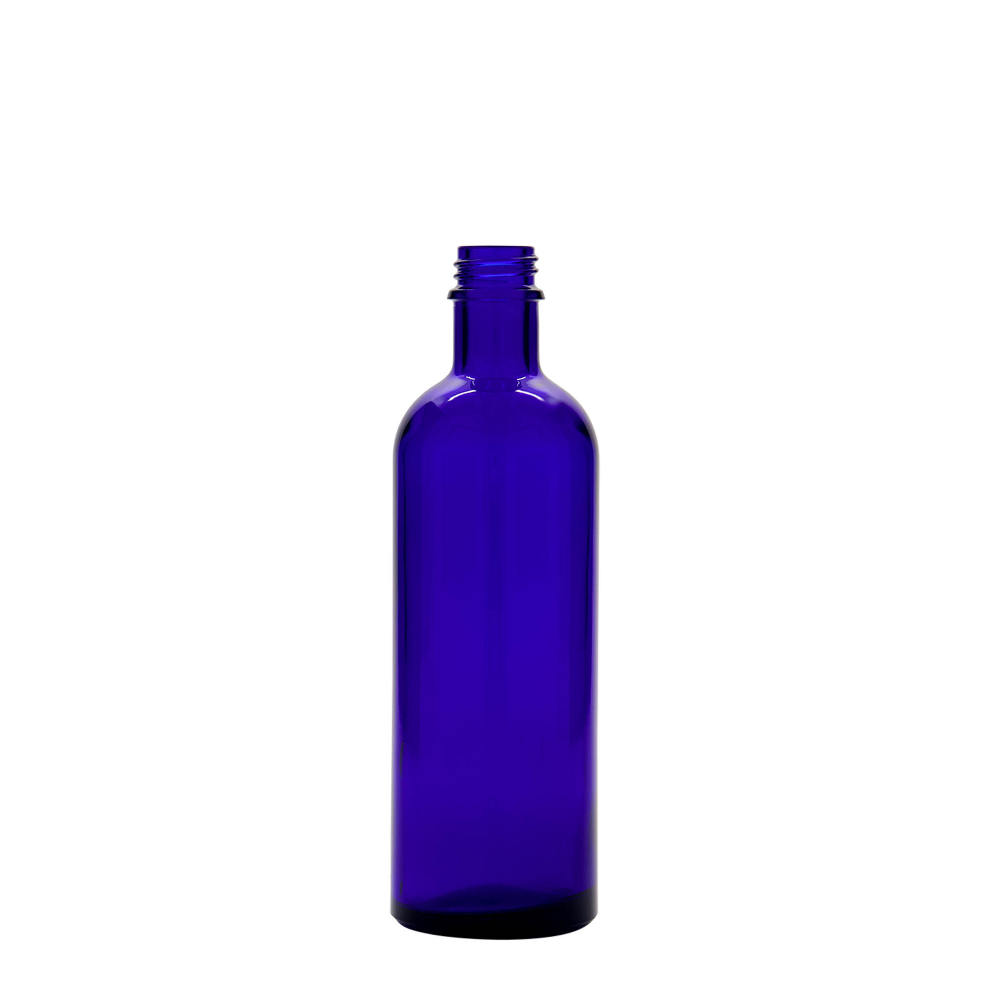 Medicijnfles, 200 ml, glas, koningsblauw, monding: DIN 22 Medicijnfles, 200 ml, glas, koningsblauw, monding: DIN 22