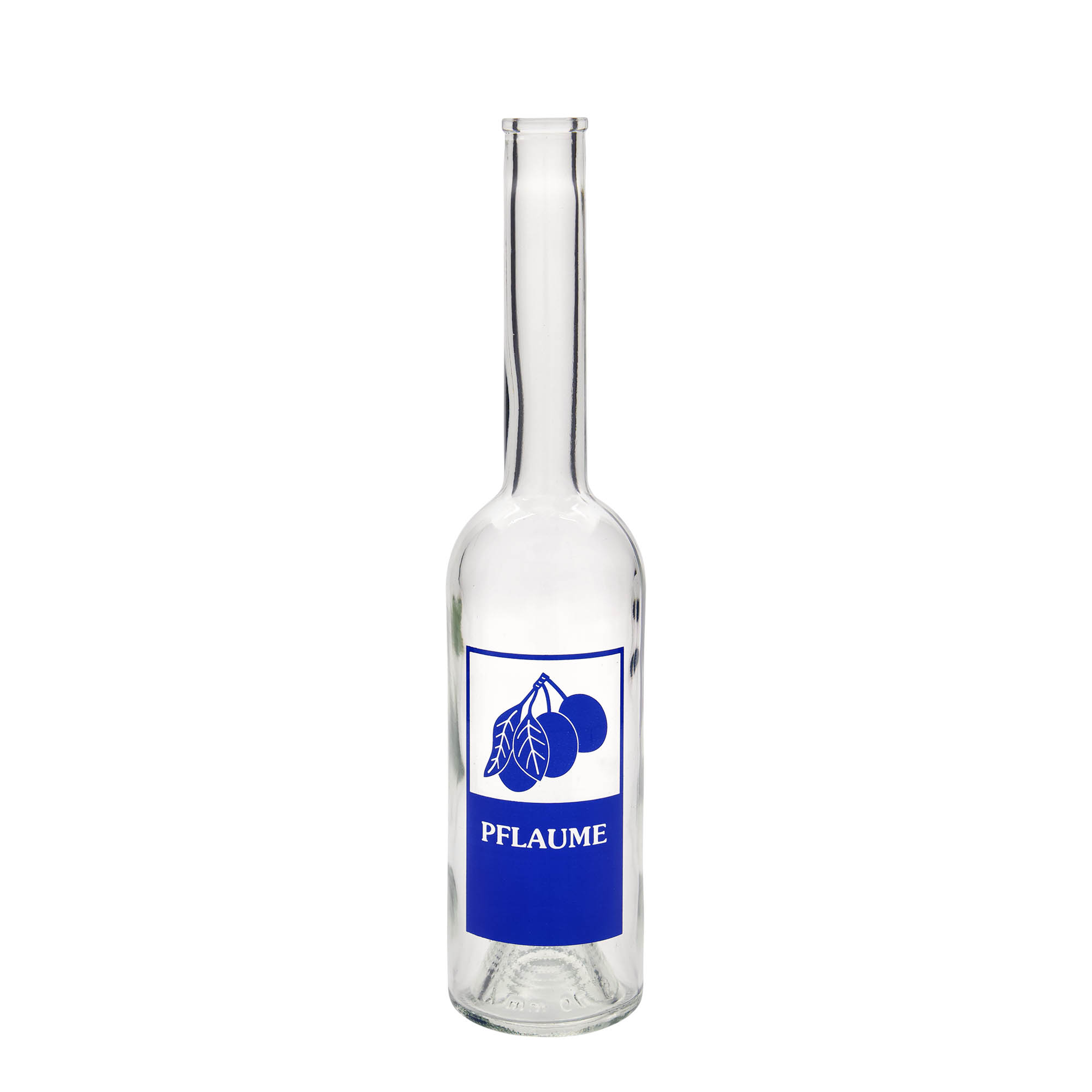 Bouteille en verre 500 ml « Opera », motif : prune, bouchage: bouchon