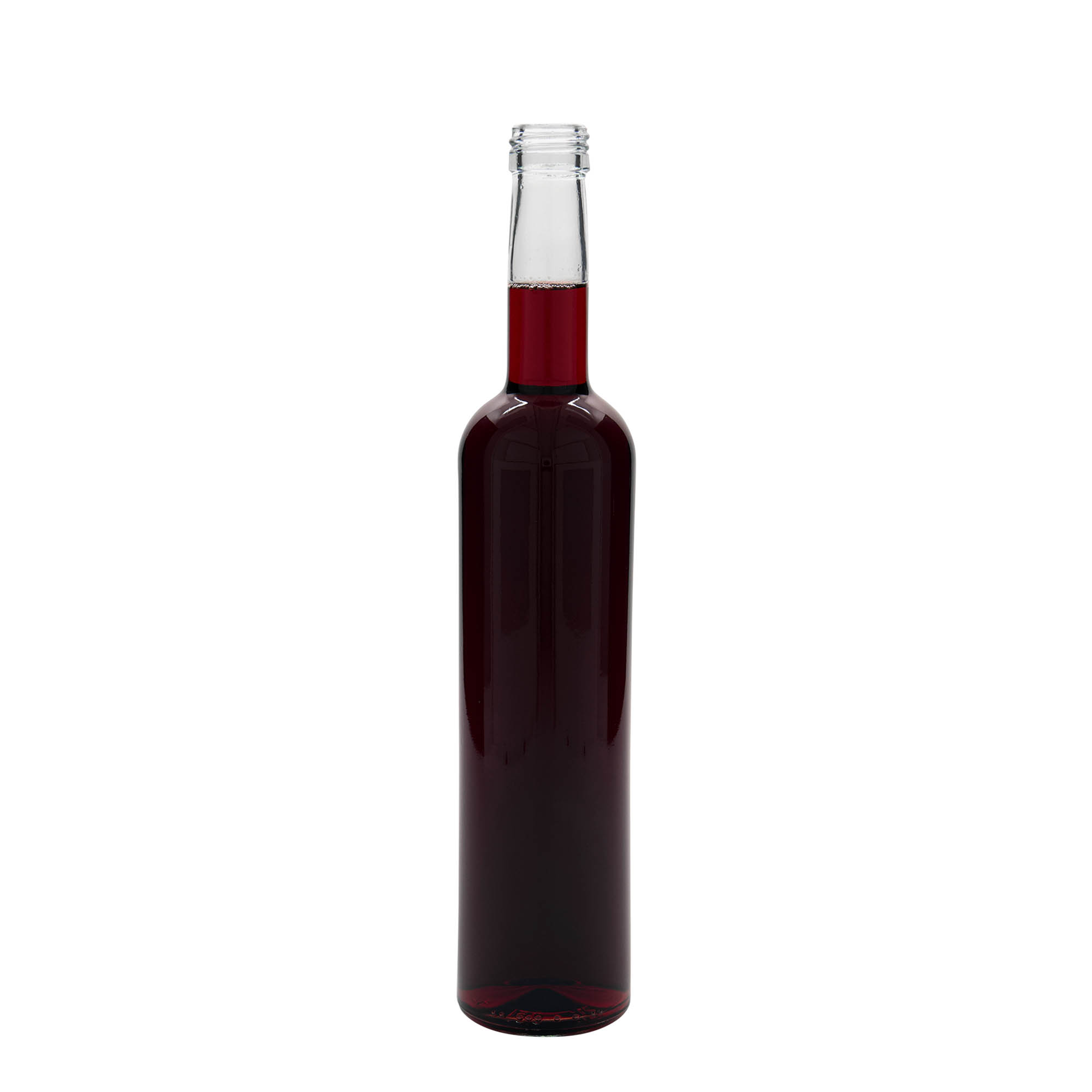 Glazen fles 'Bordeaux', 500 ml, monding: PP 28 Glazen fles 'Bordeaux', 500 ml, monding: PP 28