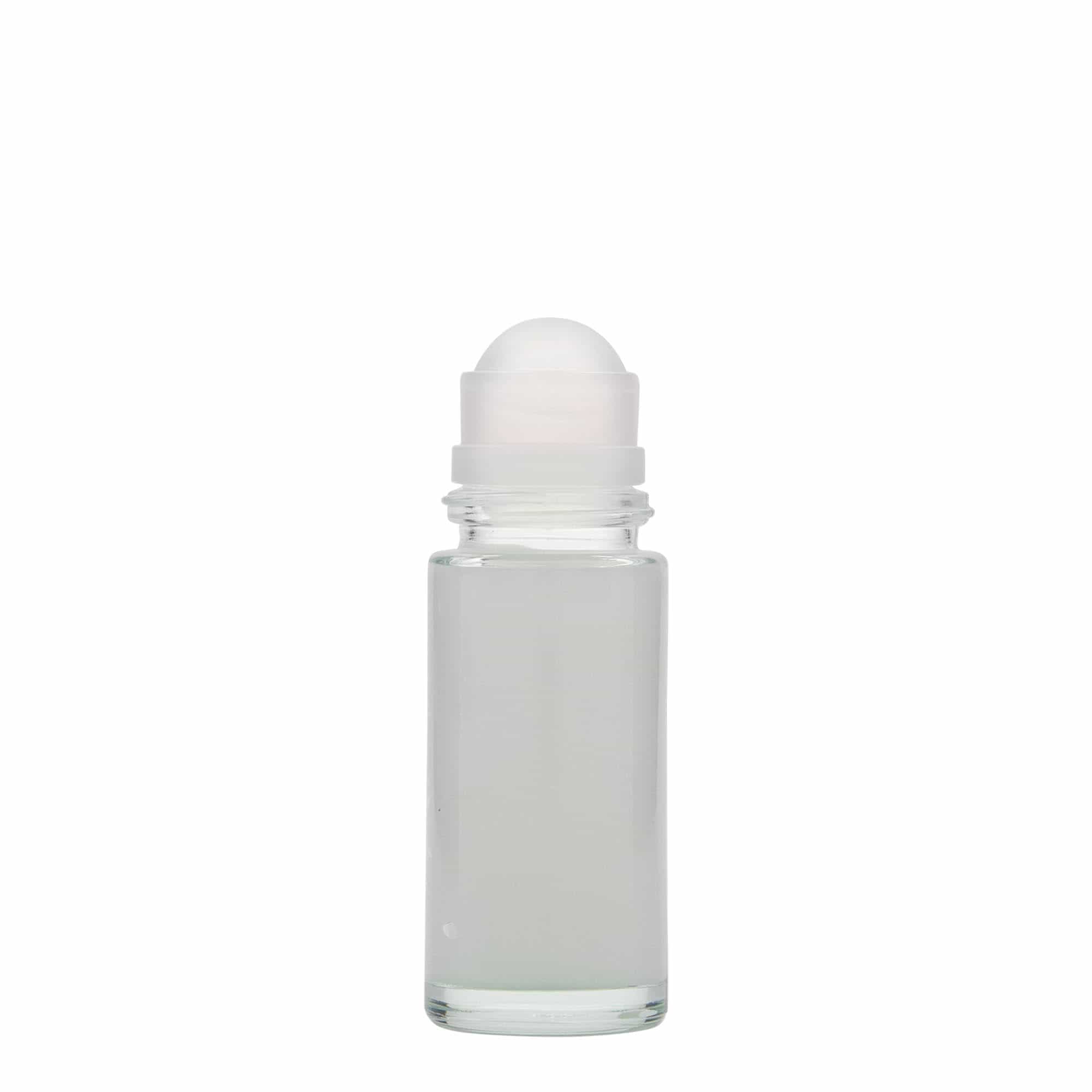 Rollerflesje, 50 ml, glas, monding: schroefsluiting