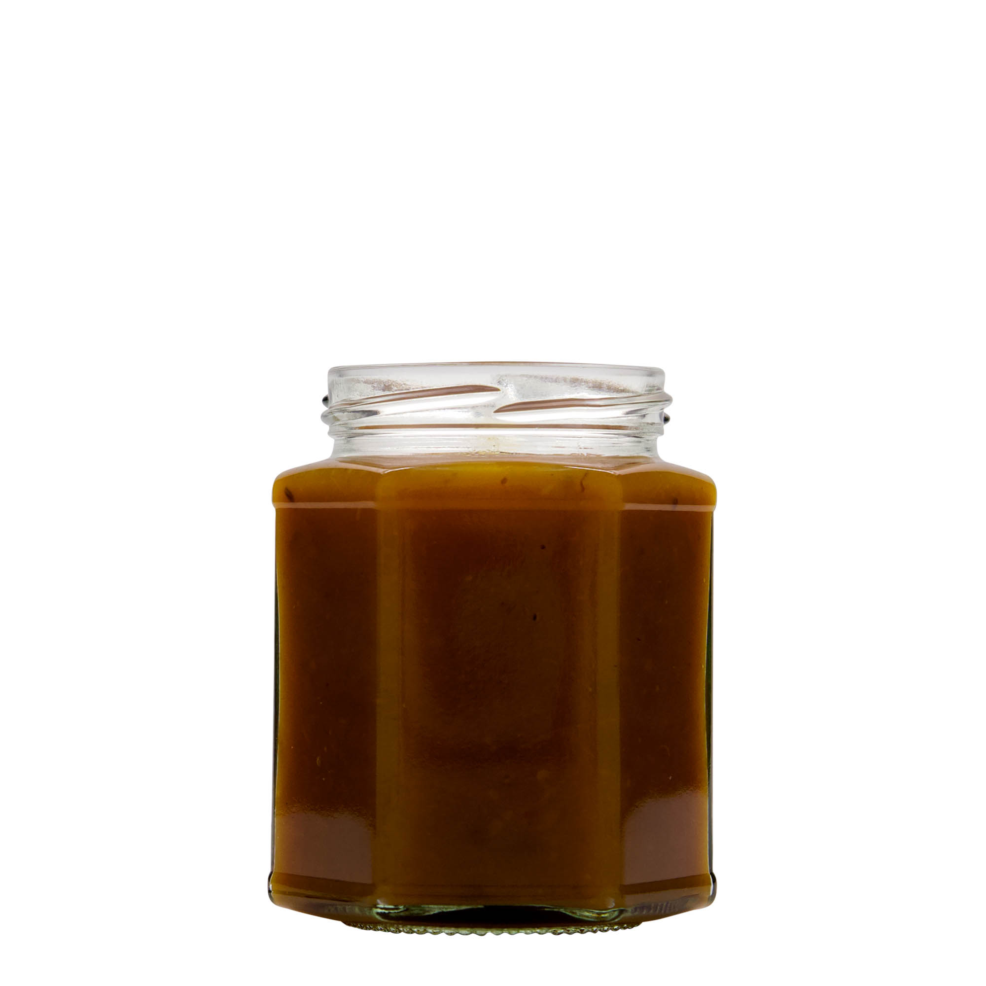 Hexagonale pot, 324 ml, monding: twist-off (TO 66) Hexagonale pot, 324 ml, monding: twist-off (TO 66)