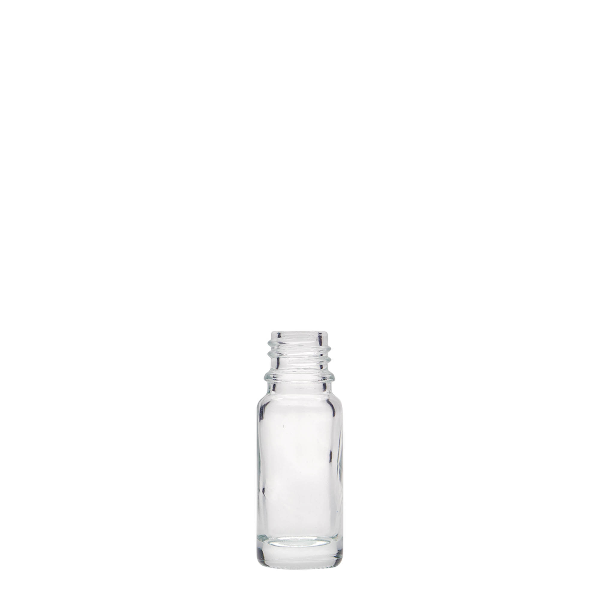 Medicijnfles, 10 ml, glas, monding: DIN 18 Medicijnfles, 10 ml, glas, monding: DIN 18