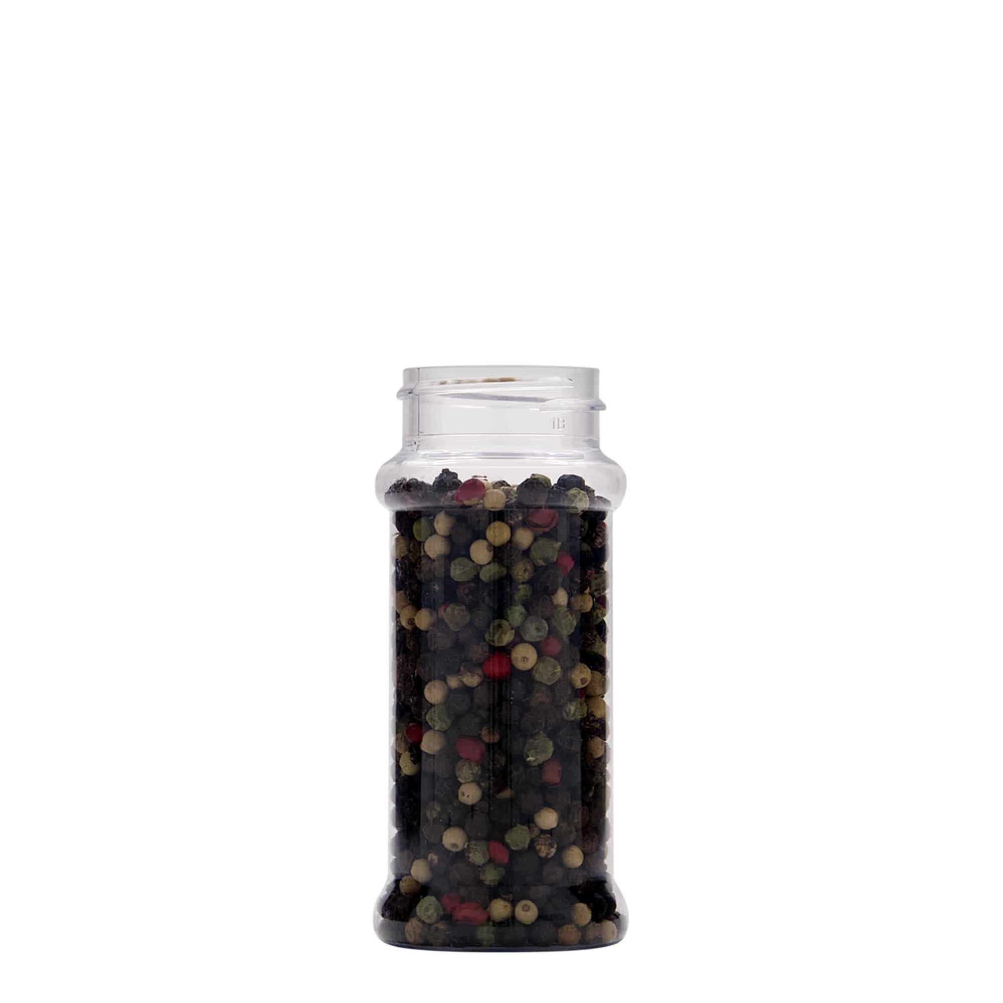 Pet-kruidenpotje, 100 ml, kunststof, monding: 38/400