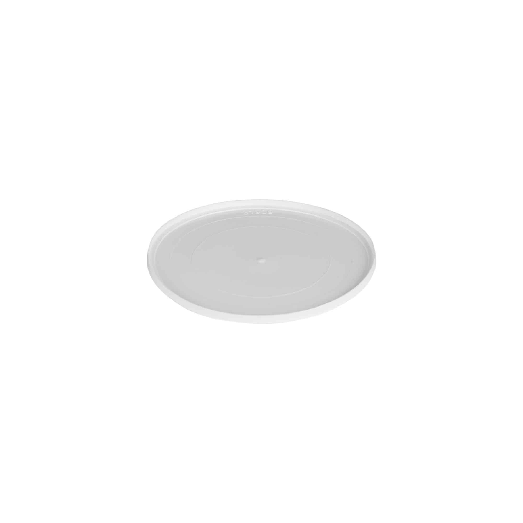 Couvertures pour 150 ml 'Bianca', plastique PP, blanc
