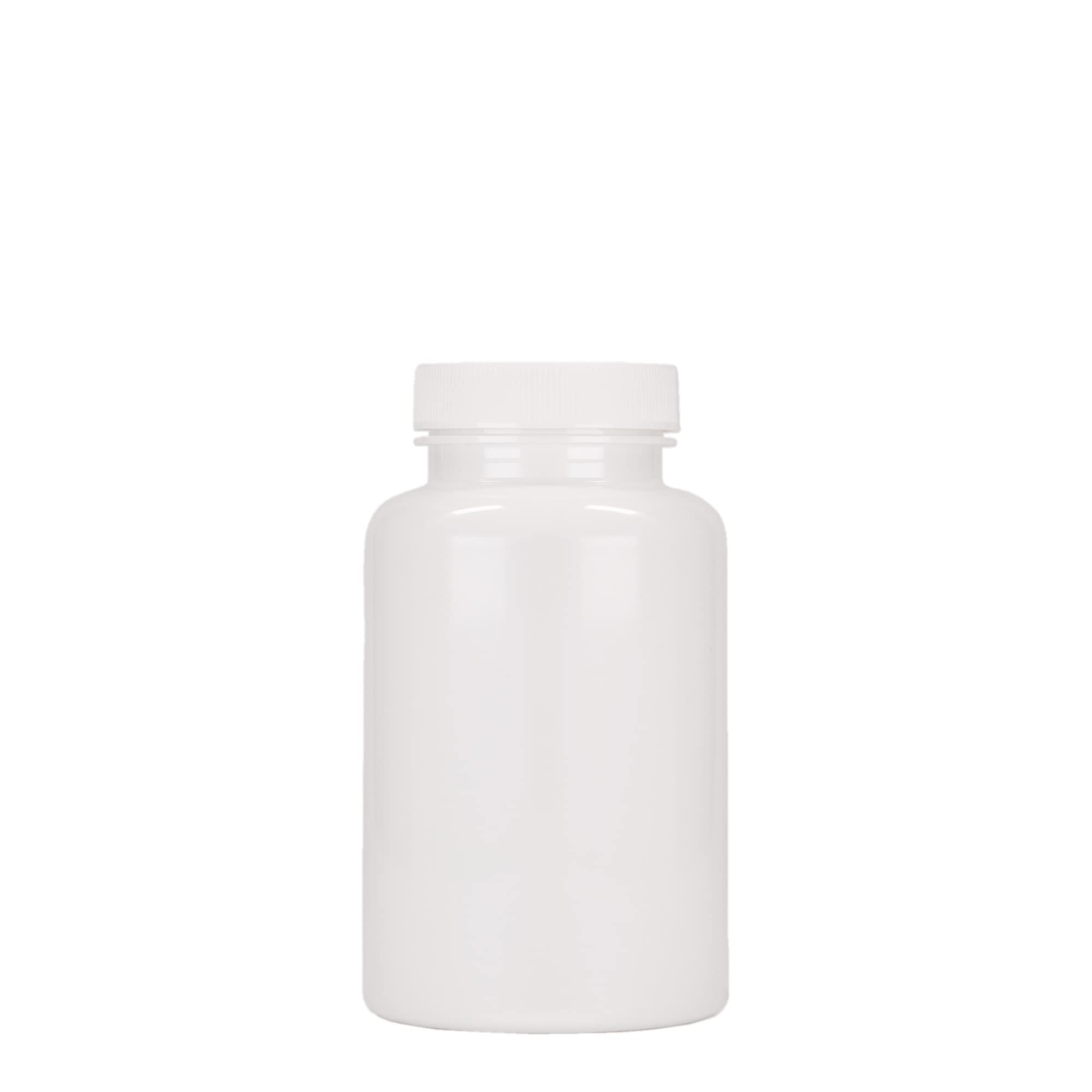 Pet-medicijnpotje, 250 ml, kunststof, wit, monding: 45/400