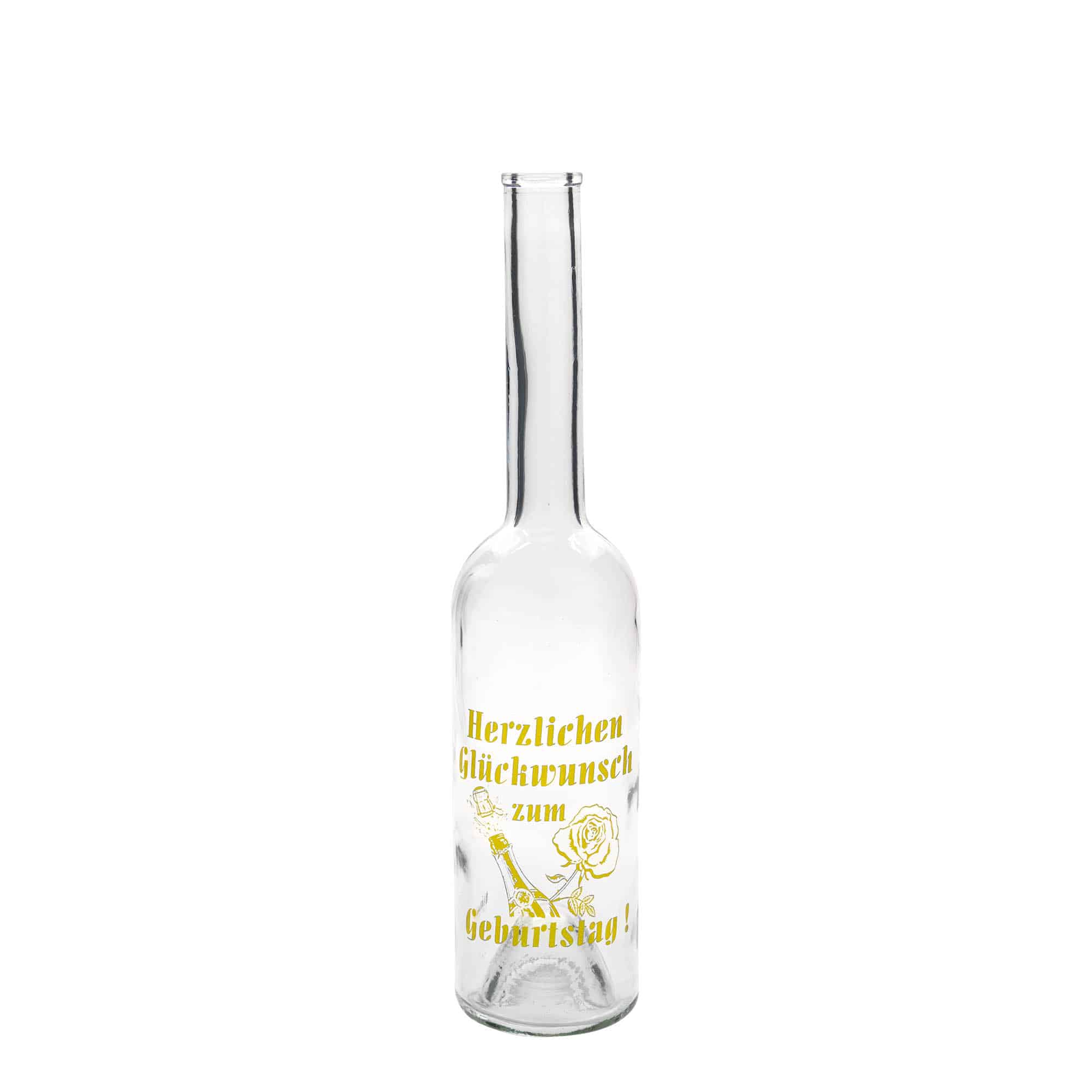 Bouteille en verre Maximo imprimée 500 ml 'Carnaval', bouchage: bouchon Bouteille en verre Maximo imprimée 500 ml 'Carnaval', bouchage: bouchon