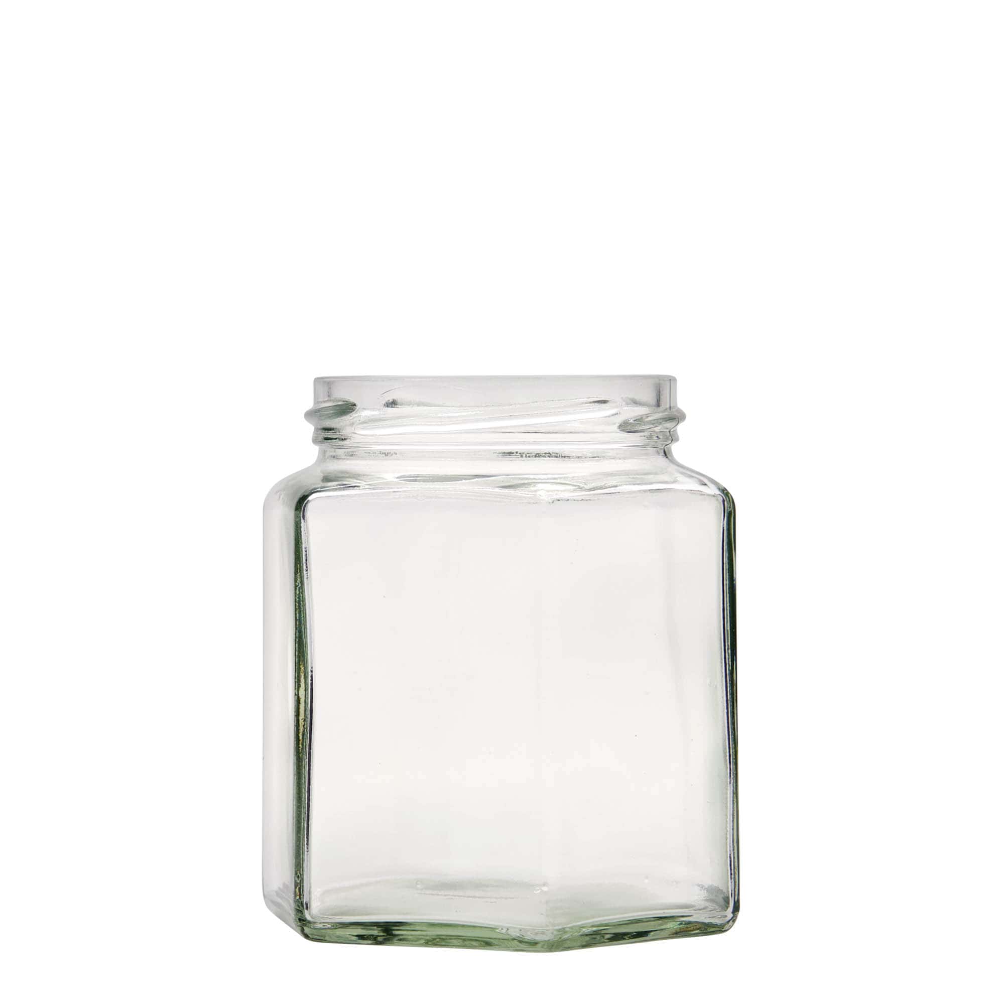 Bocal hexagonal 390 ml, bouchage: Twist-Off (TO 70) Bocal hexagonal 390 ml, bouchage: Twist-Off (TO 70)