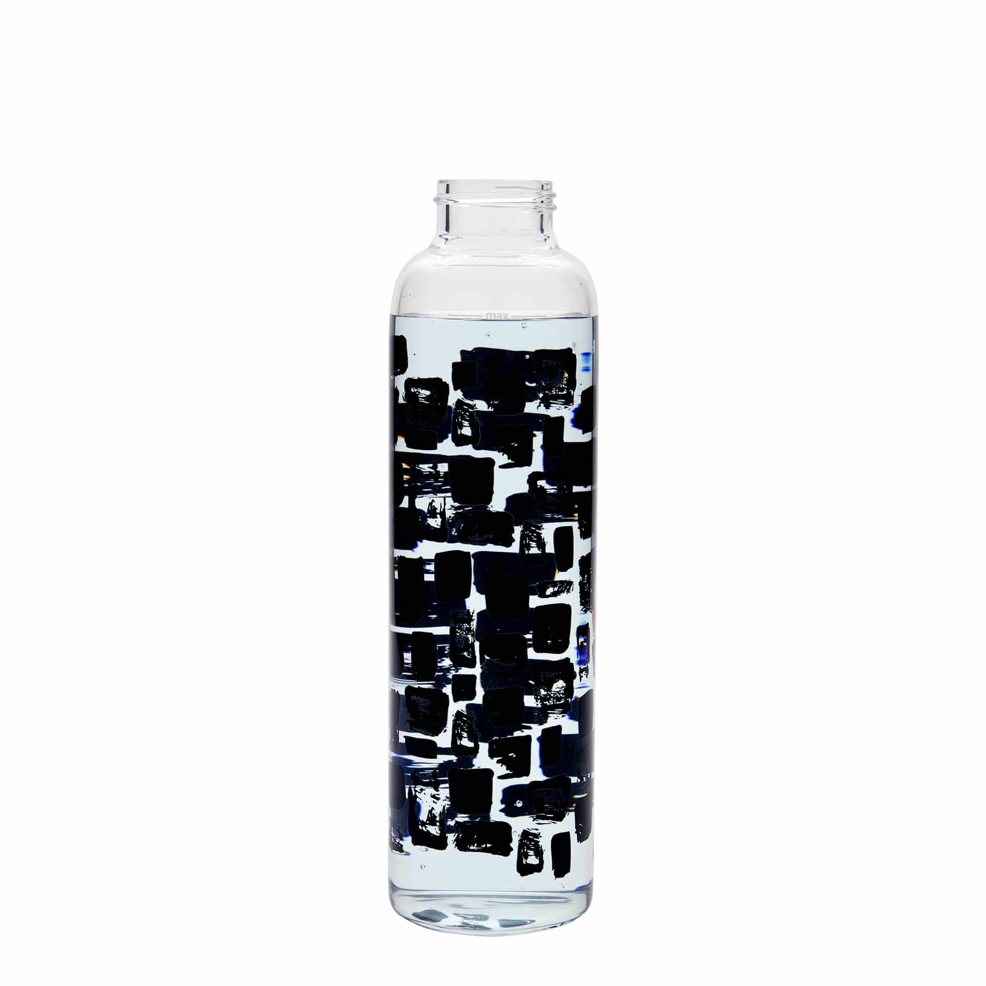 Gourde 500 ml 'Perseus', motif : rectangles noirs, bouchage: Bougage à vis Gourde 500 ml 'Perseus', motif : rectangles noirs, bouchage: Bougage à vis