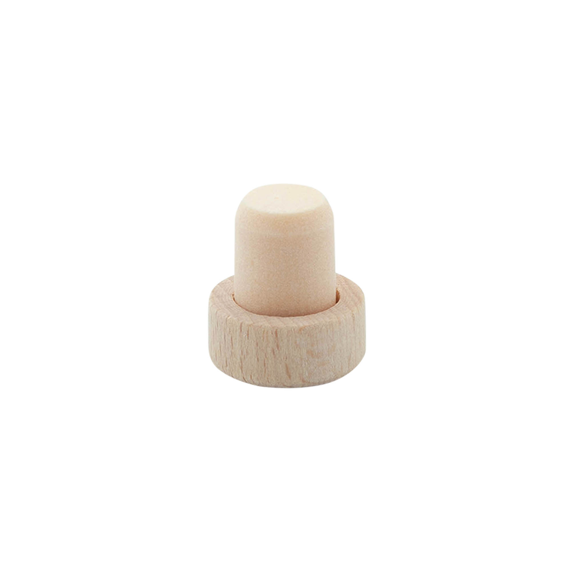 Dopkurk, 14 mm, hout/kunststof, voor monding: kurk