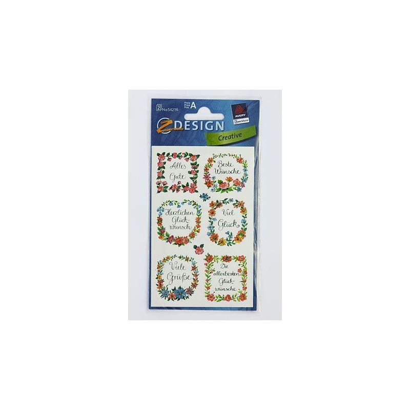 Sticker usage spécial « Félicitations », papier, multicolore