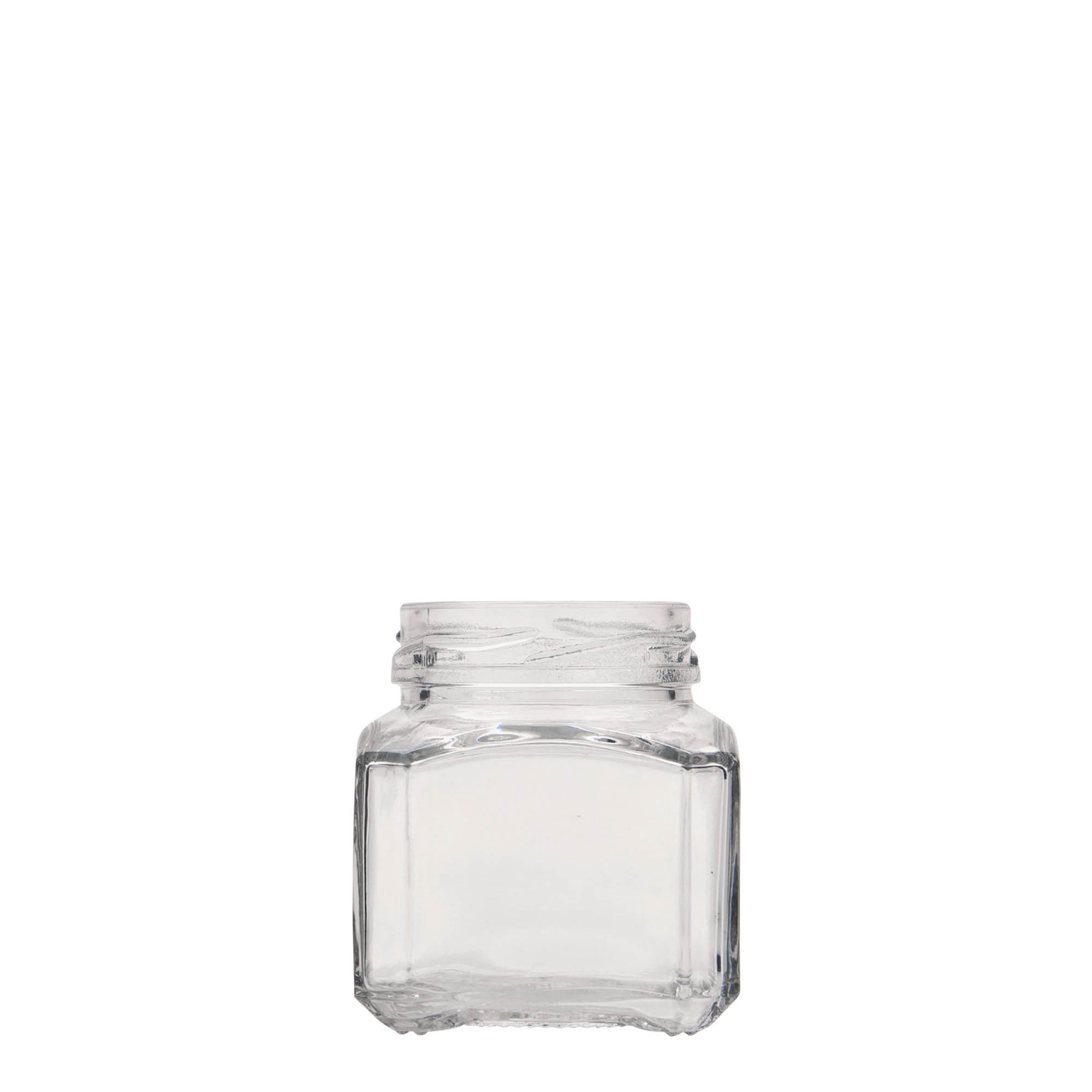 Bocal carré 106 ml 'Milan', bouchage: Twist-Off (TO 48) Bocal carré 106 ml 'Milan', bouchage: Twist-Off (TO 48)