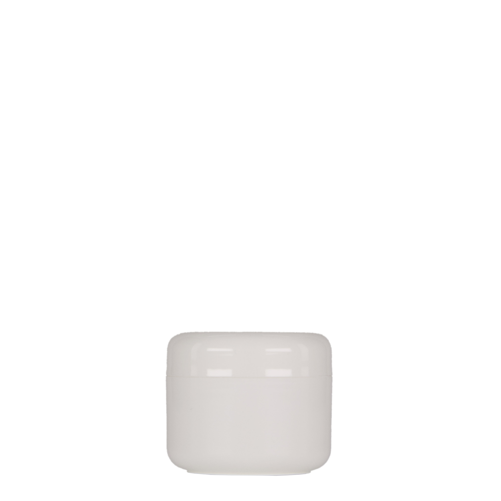 Plastic pot 'Bianca', 30 ml, PP, wit, monding: schroefsluiting Plastic pot 'Bianca', 30 ml, PP, wit, monding: schroefsluiting