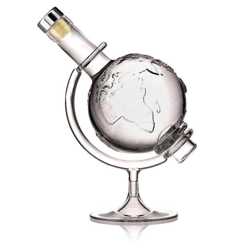 Glazen fles 'Globus', 500 ml, monding: kurk Glazen fles 'Globus', 500 ml, monding: kurk
