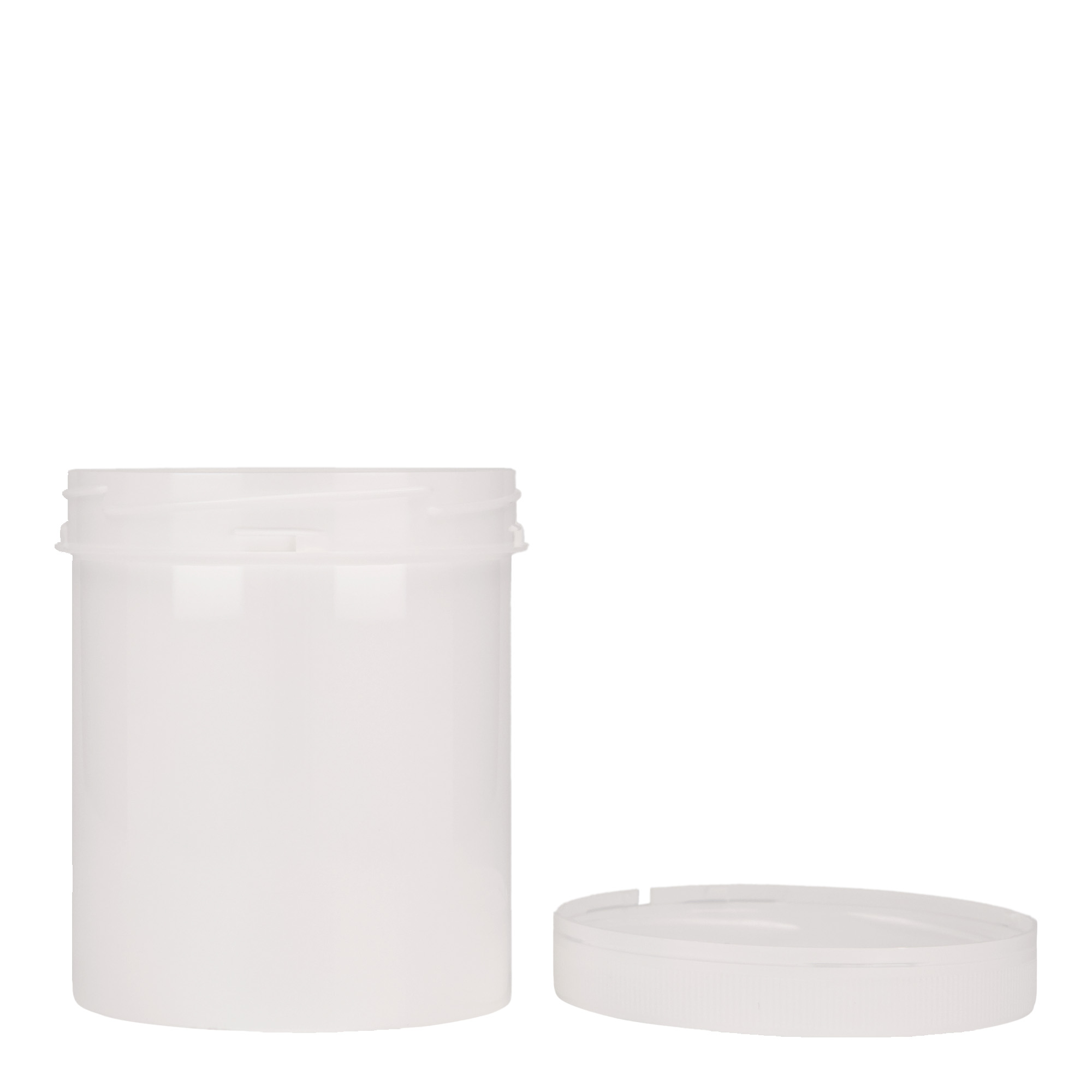 Boîte en plastique 500 ml 'Securilock', PP, blanche, bouchage: Bougage à vis Boîte en plastique 500 ml 'Securilock', PP, blanche, bouchage: Bougage à vis