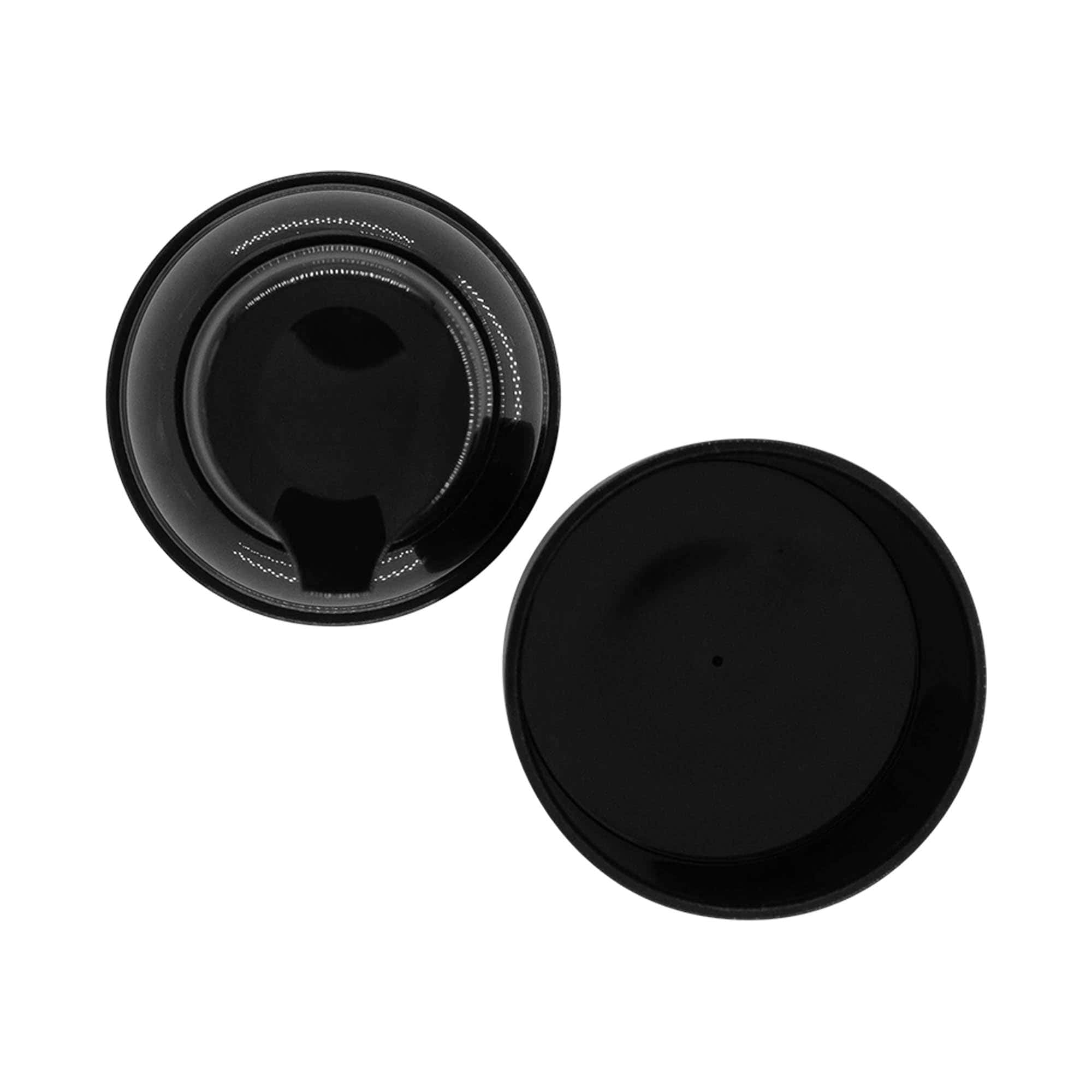 Flacon airless tête de pompe 'Mezzo', plastique PP, noir