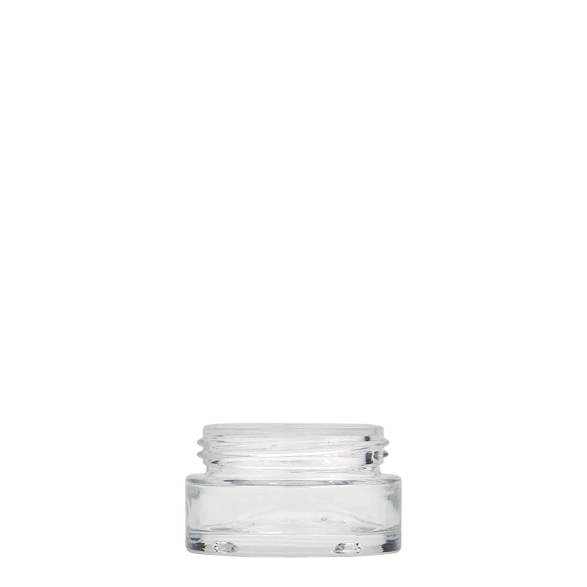 Pot 15 ml 'Clear Edition', verre, bouchage: Bougage à vis Pot 15 ml 'Clear Edition', verre, bouchage: Bougage à vis