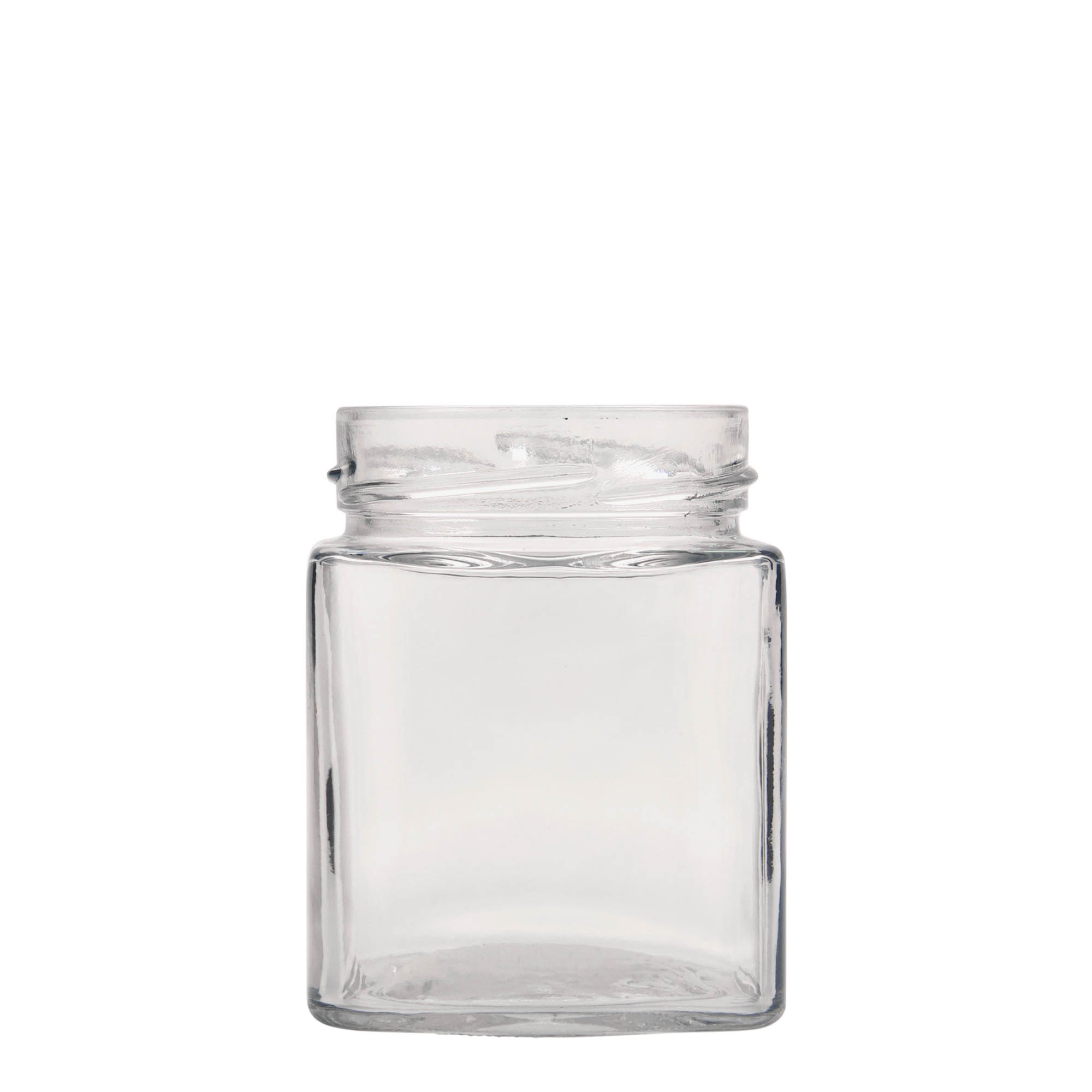 Vierkante pot 'Ikarus', 314 ml, monding: deep-twist-off (DTO 70) Vierkante pot 'Ikarus', 314 ml, monding: deep-twist-off (DTO 70)