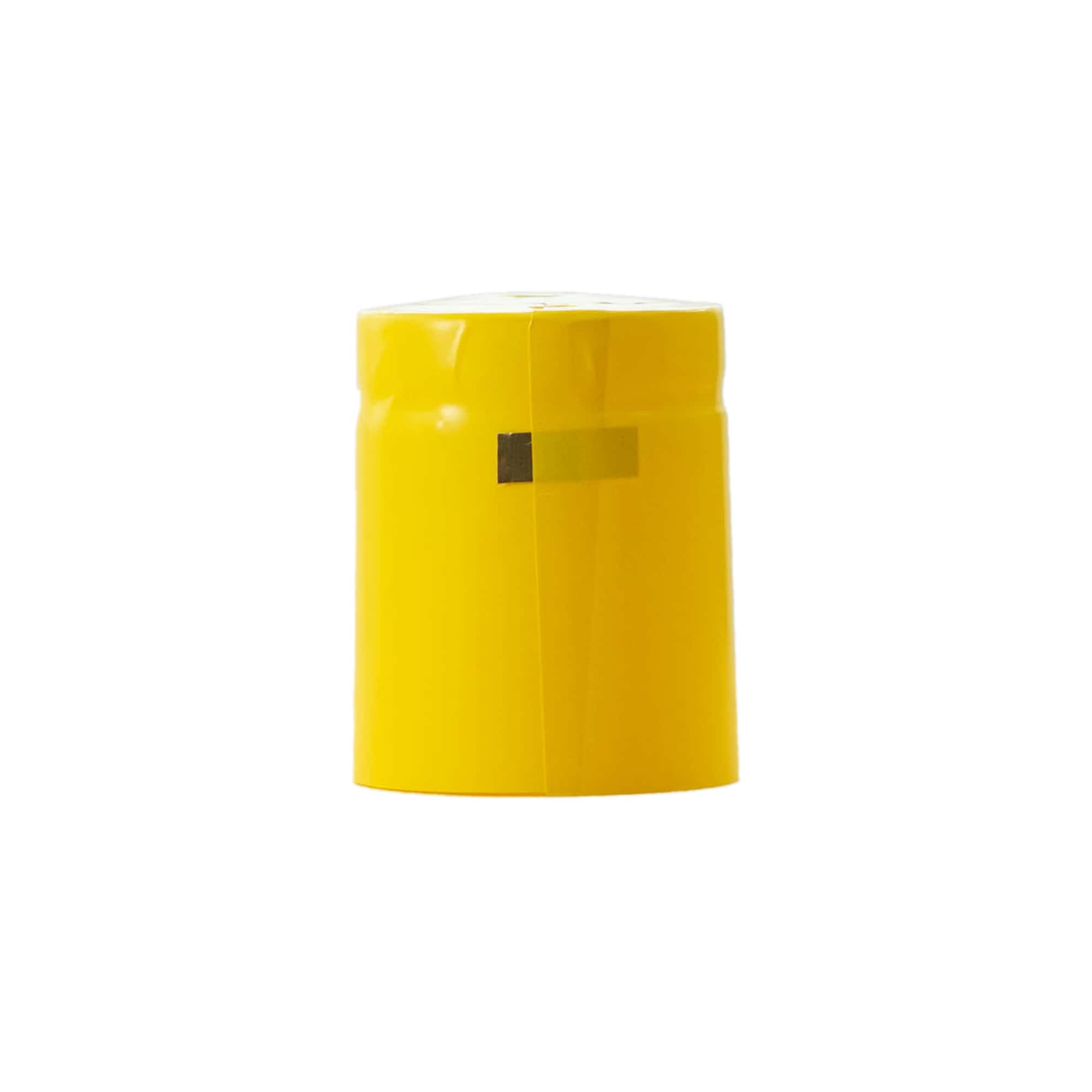 Capsule thermo-rétractable 32x41, plastique PVC, jaune Capsule thermo-rétractable 32x41, plastique PVC, jaune