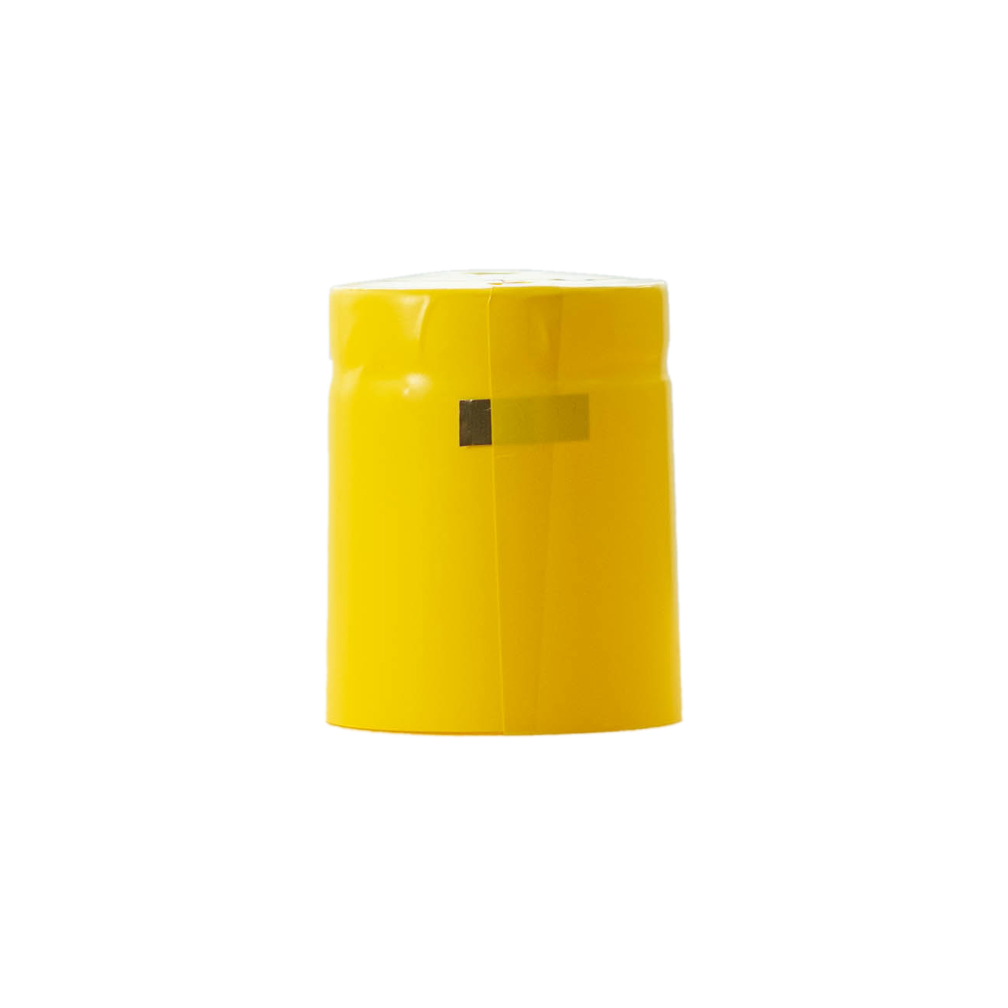 Capsule thermo-rétractable 32x41, plastique PVC, jaune Capsule thermo-rétractable 32x41, plastique PVC, jaune