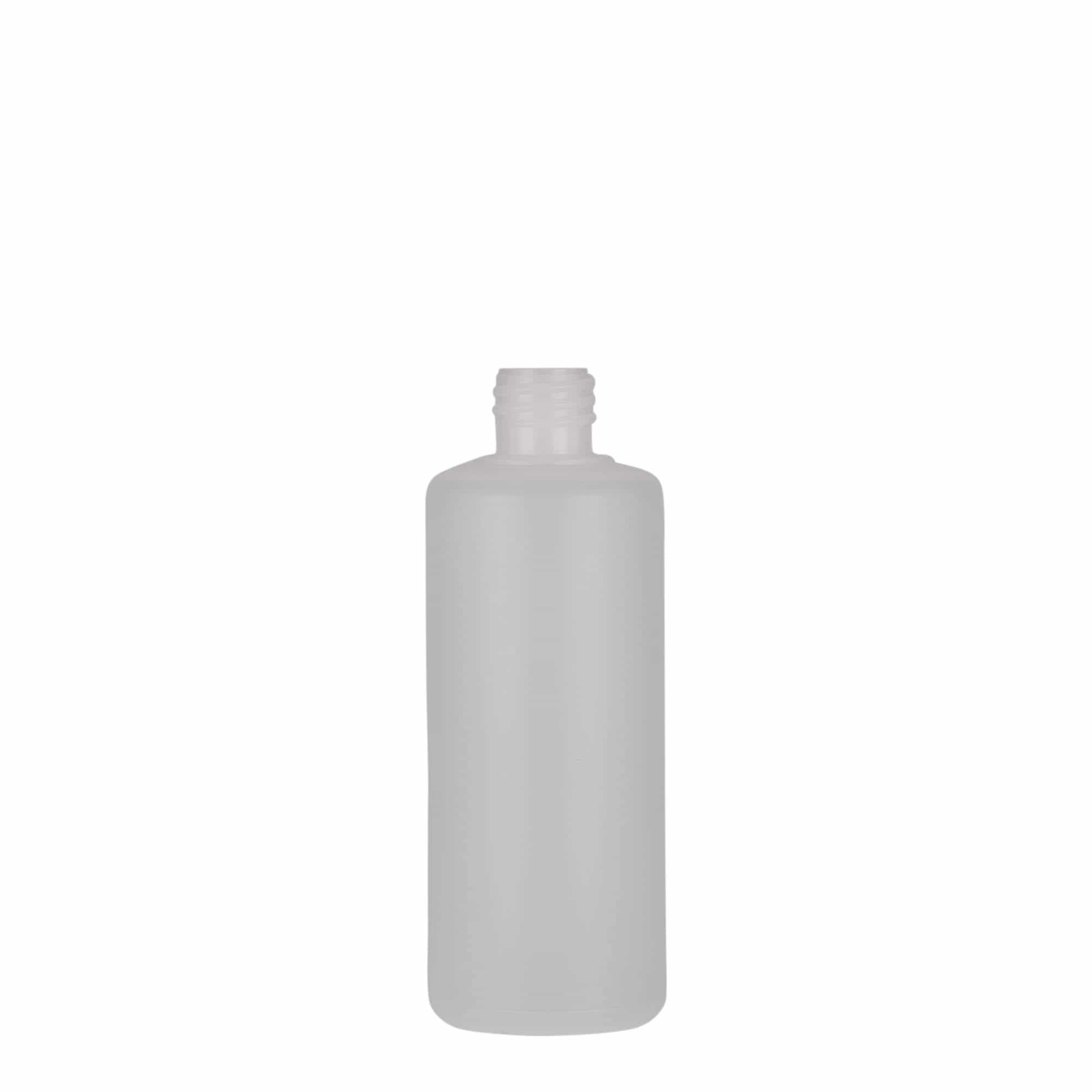 Ronde fles, 100 ml, PE-kunststof, naturel, monding: schroefsluiting Ronde fles, 100 ml, PE-kunststof, naturel, monding: schroefsluiting