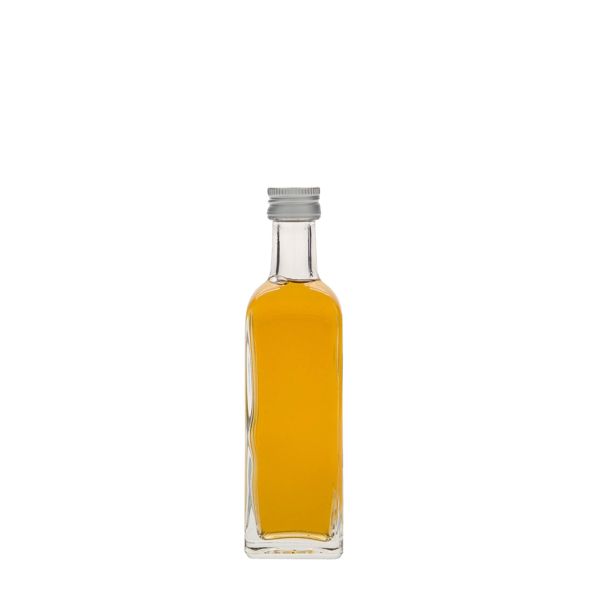 Bouteille en verre 60 ml 'Marasca', carrée, bouchage: PP 18 Bouteille en verre 60 ml 'Marasca', carrée, bouchage: PP 18