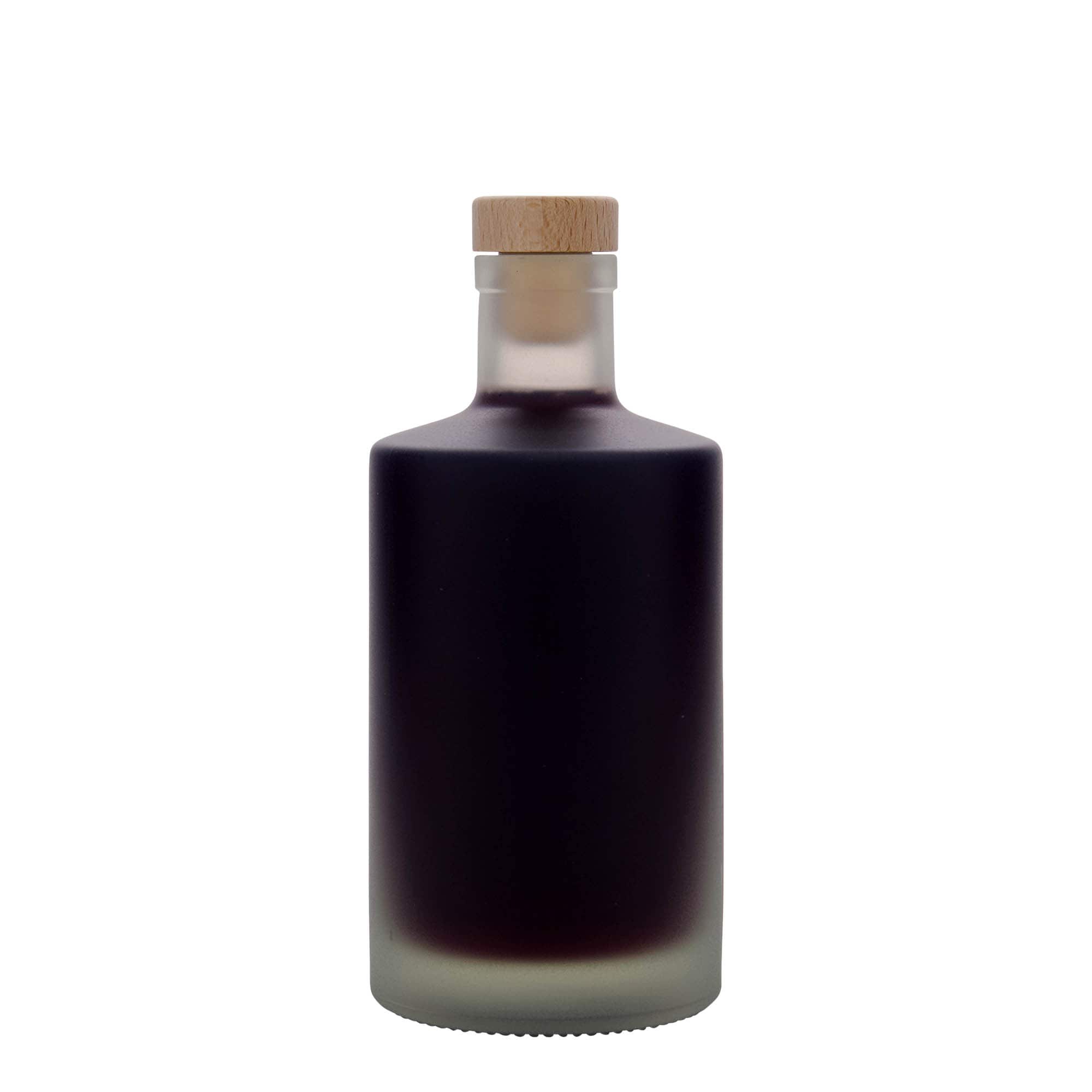 Glazen fles 'Caroline', 500 ml, gematteerd, monding: kurk