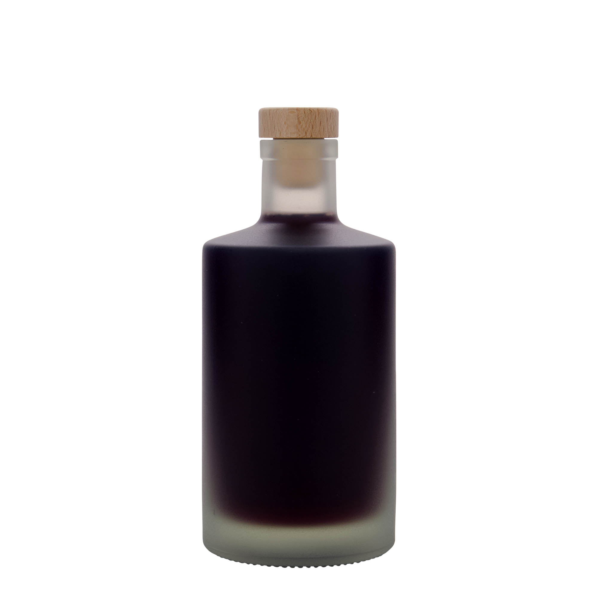 Glazen fles 'Caroline', 500 ml, gematteerd, monding: kurk