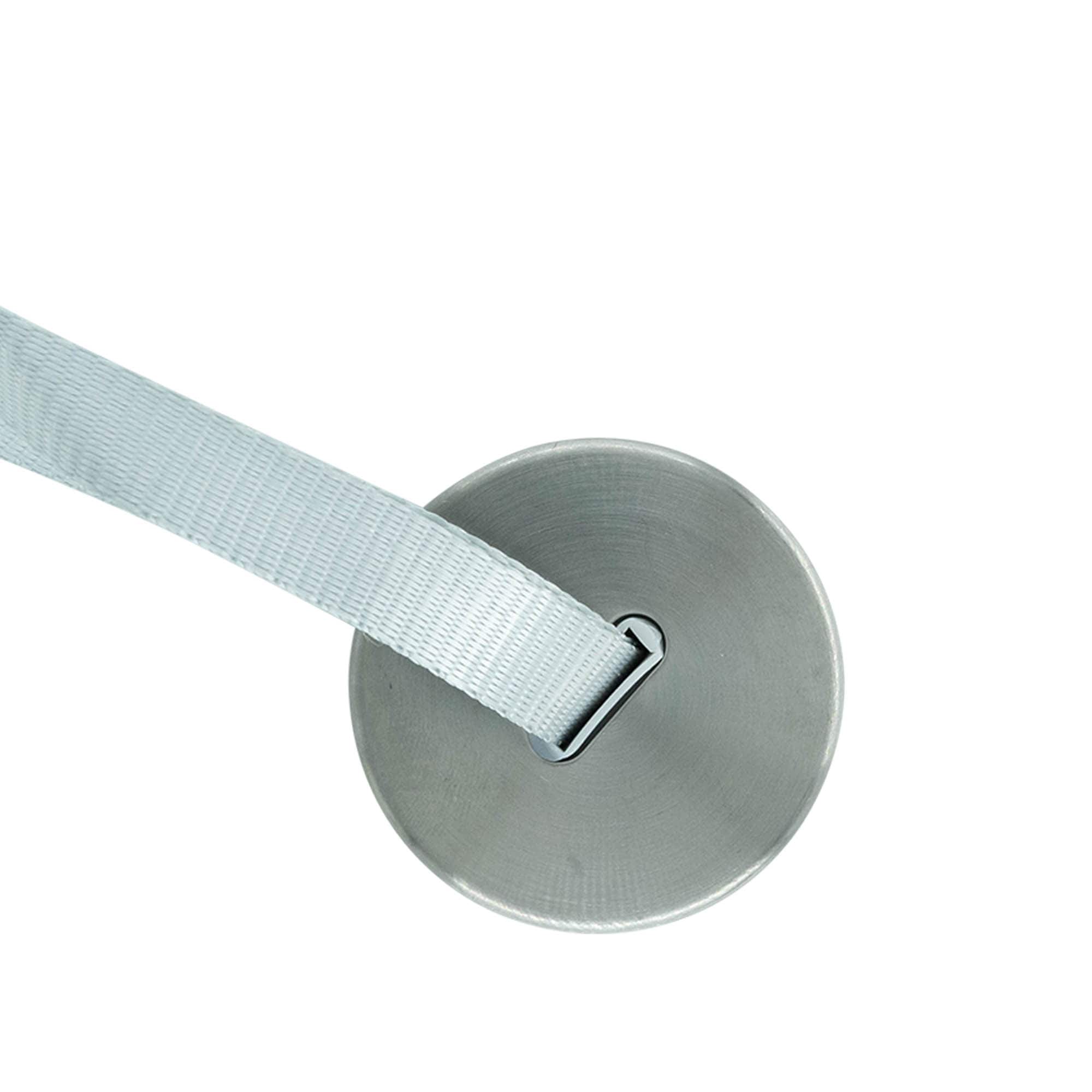 Schroefdeksel 'Perseus' met band, metaal, zilver Schroefdeksel 'Perseus' met band, metaal, zilver