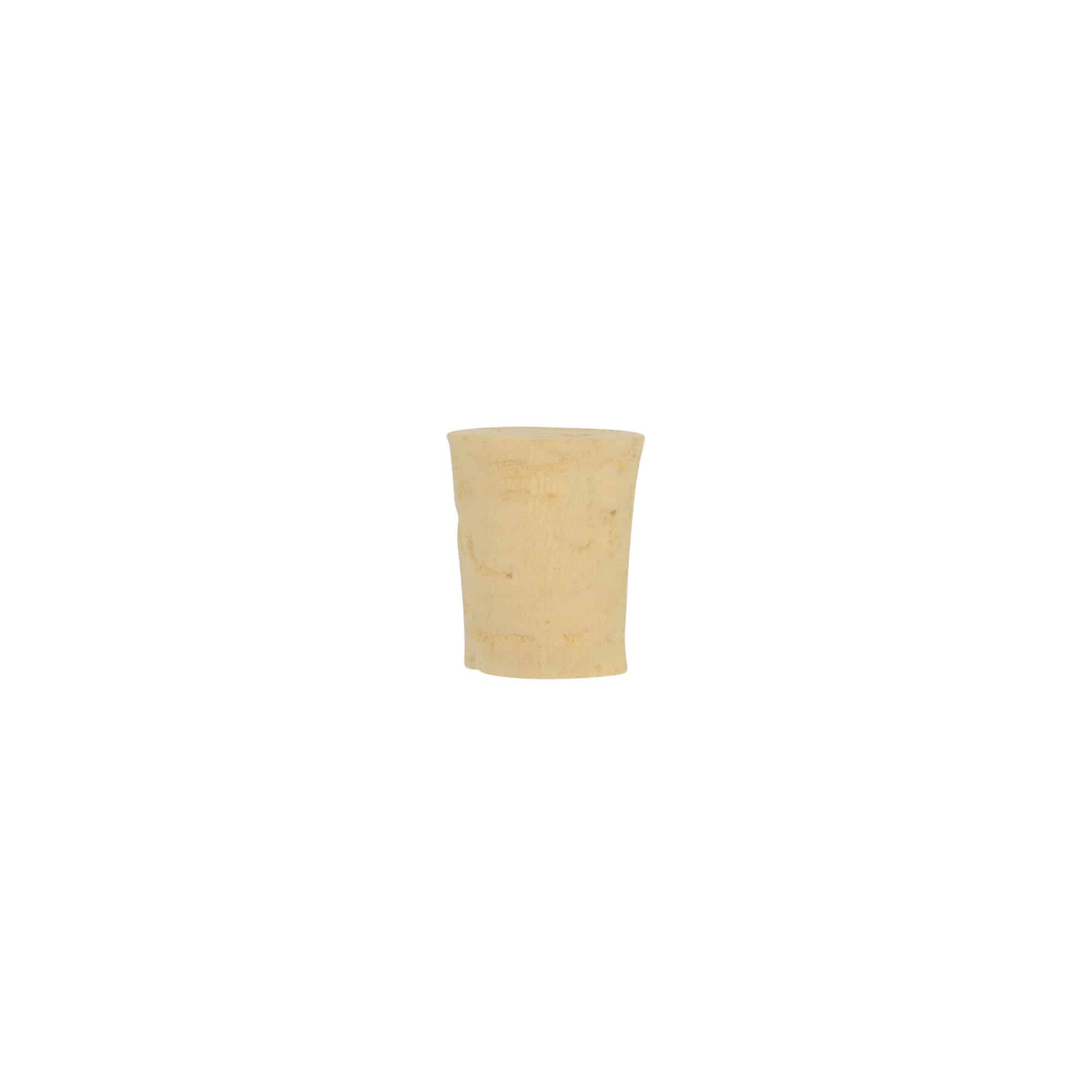 Conische kurk 14-17 x 22, perskurk, beige, voor monding: kurk