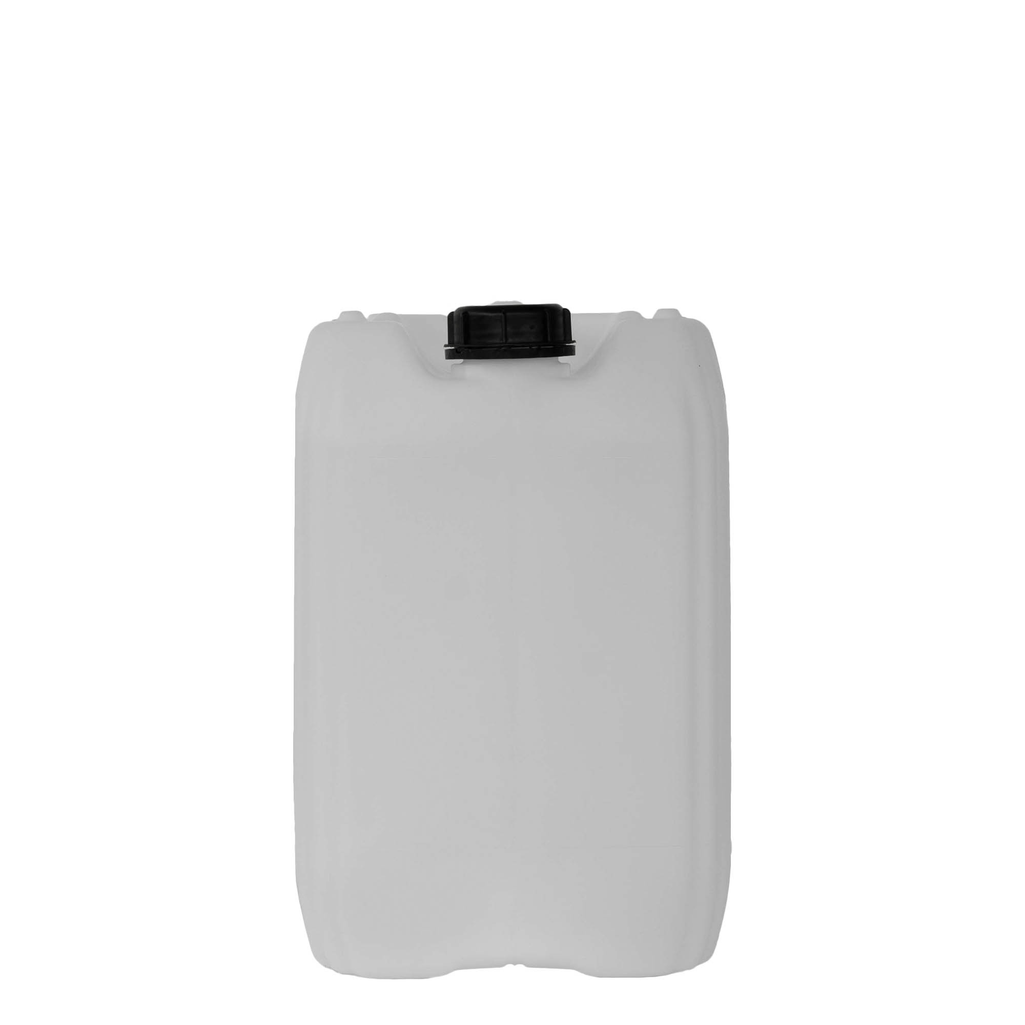Bidon 20 l, rectangulaire, plastique PEHD, nature, bouchage: ND 60