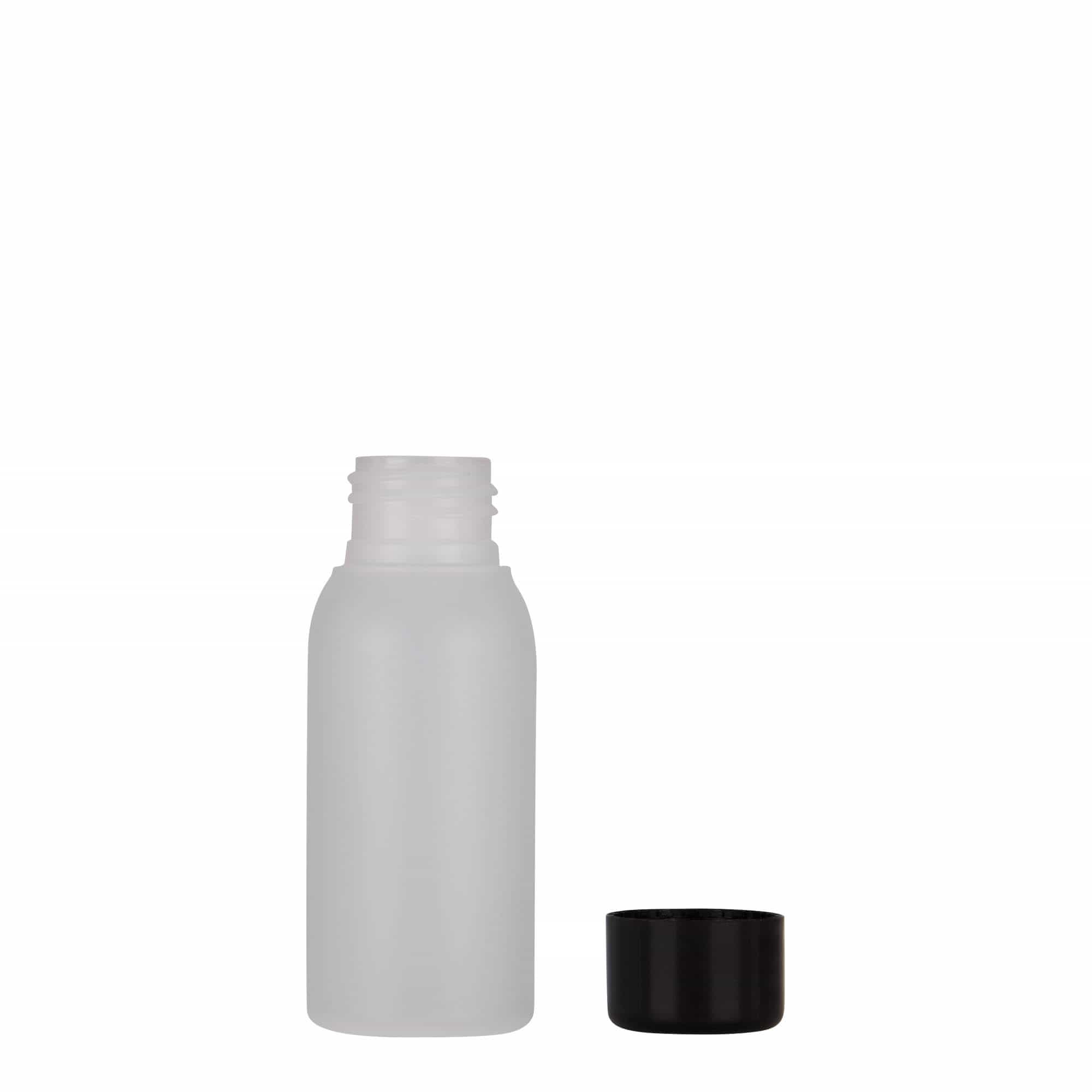 Plastic fles 'Tuffy', 50 ml, HDPE, naturel, monding:  24/410